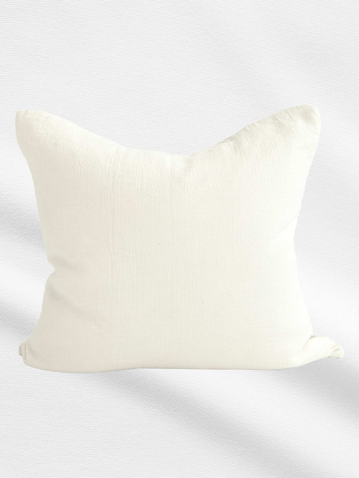 Elliot Heavy Linen Cushion Natural / White | PRE ORDER