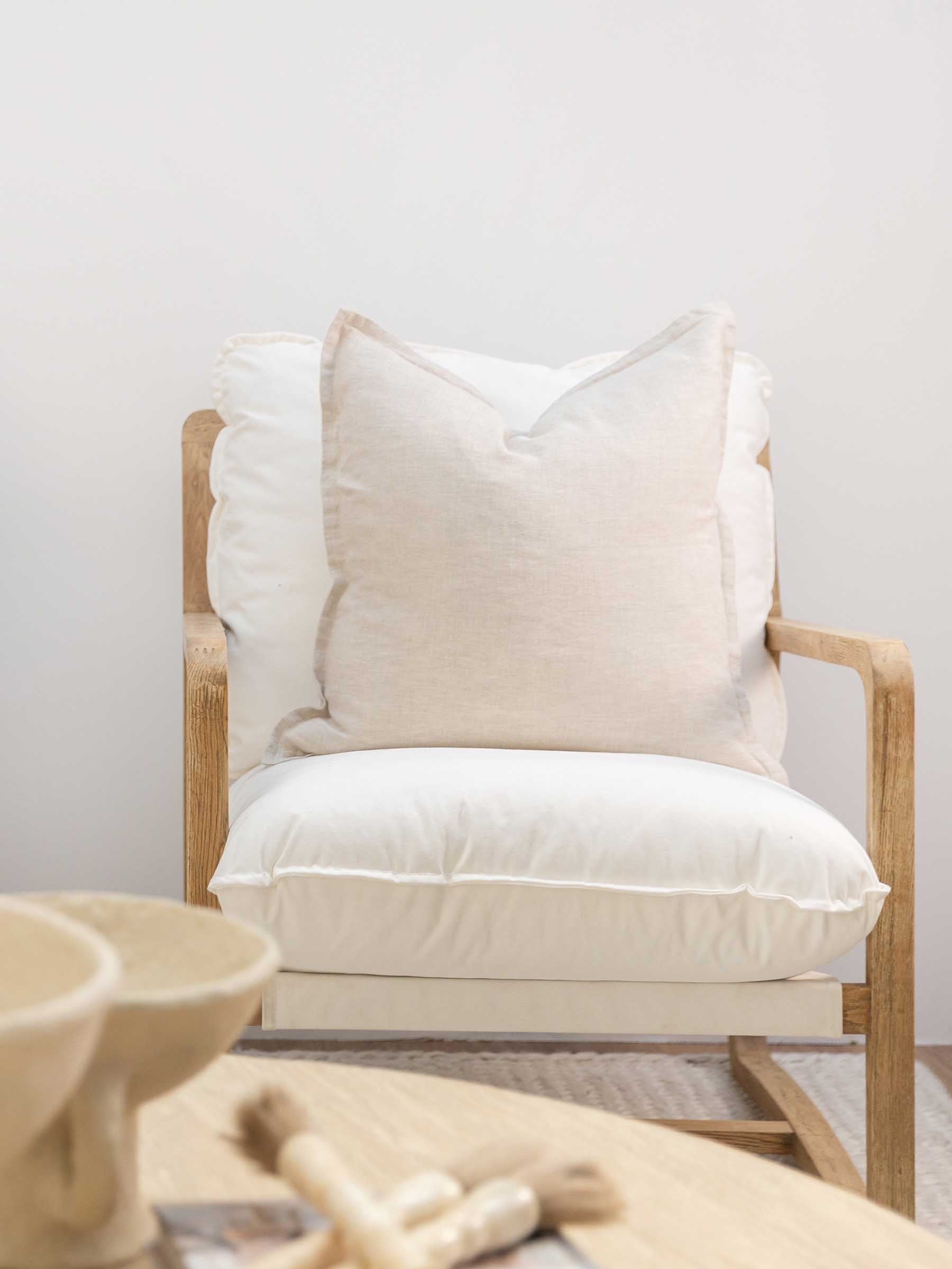 Felix Linen Cushion Natural
