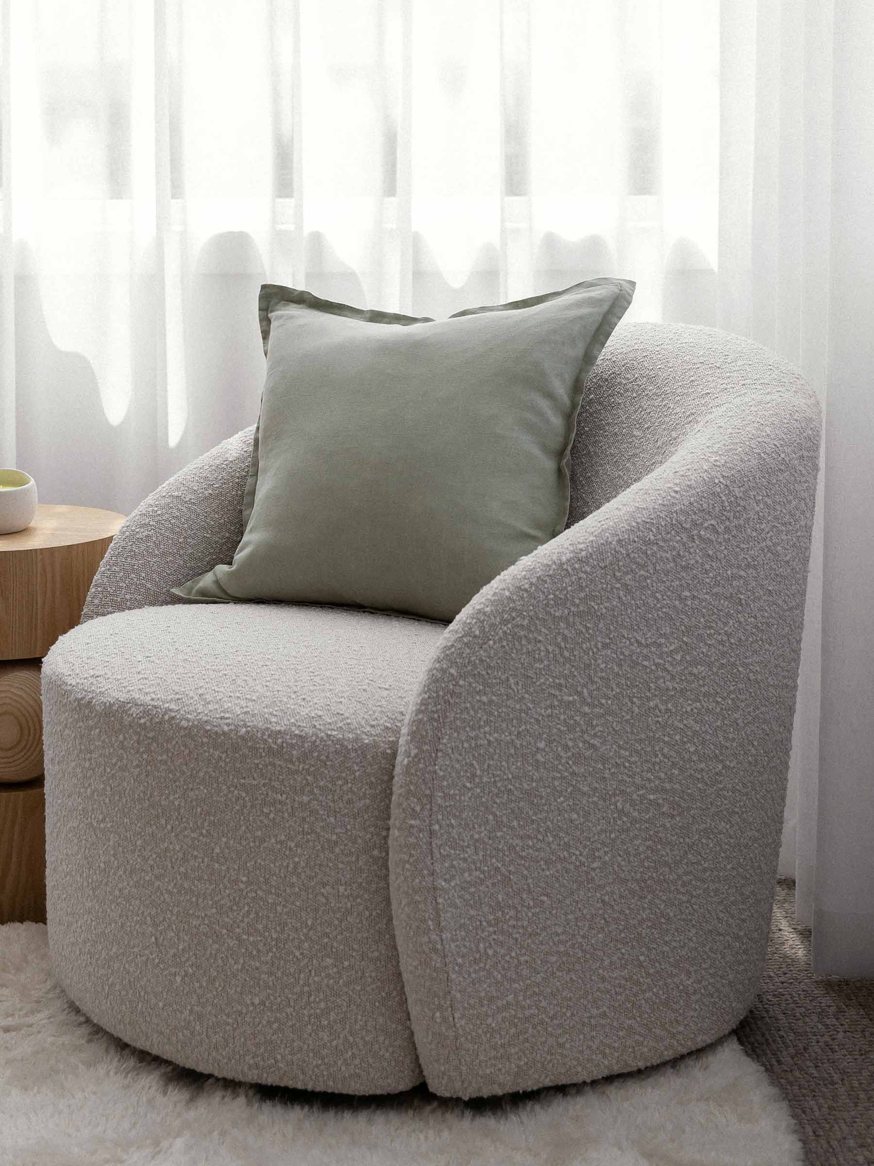 Felix Linen Cushion Gumleaf