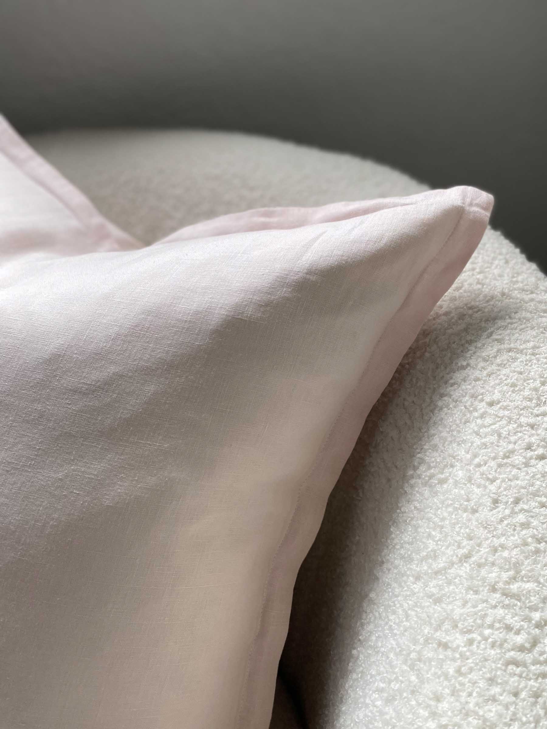 Felix Linen Cushion Blush