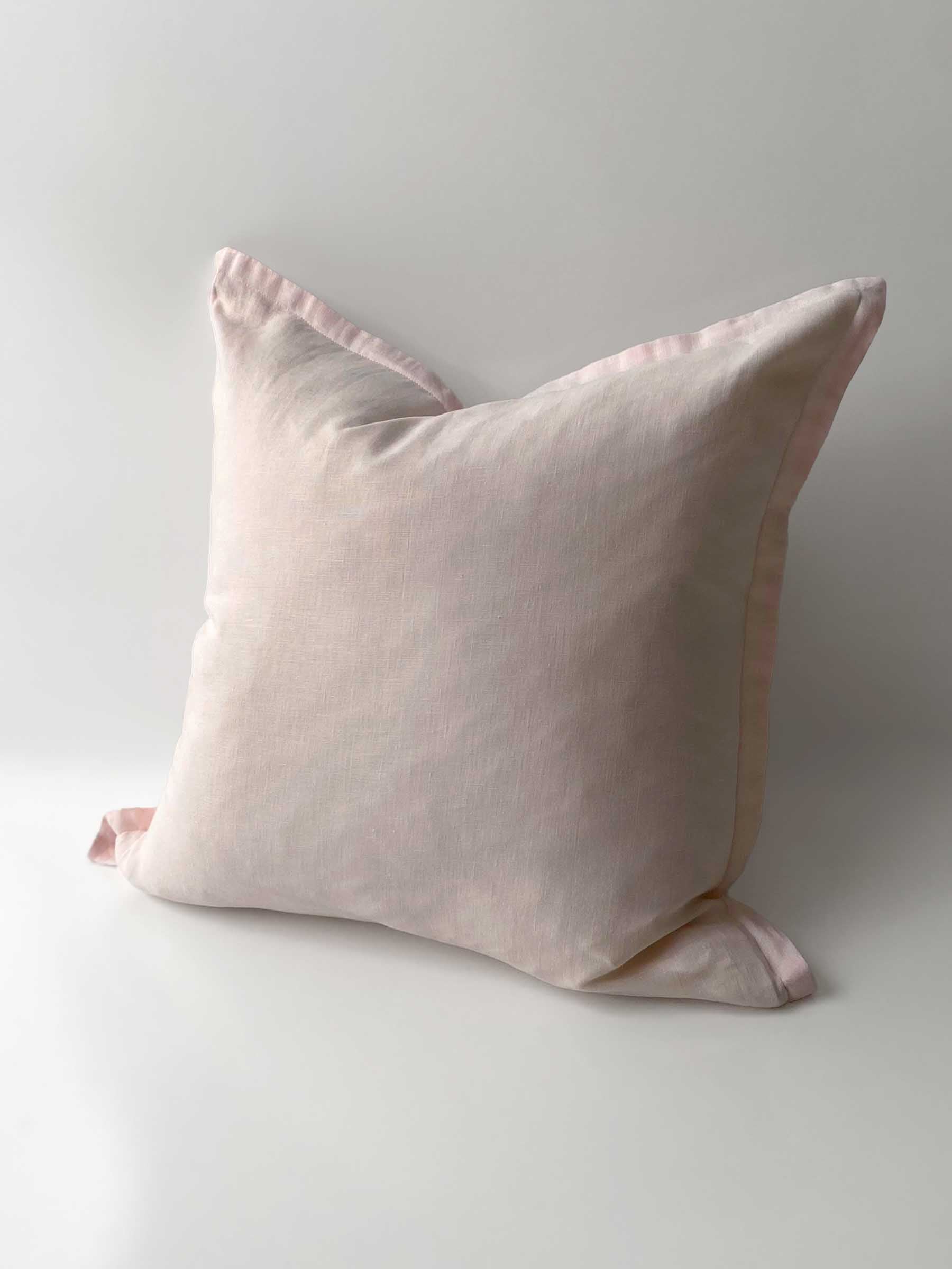 Felix Linen Cushion Blush