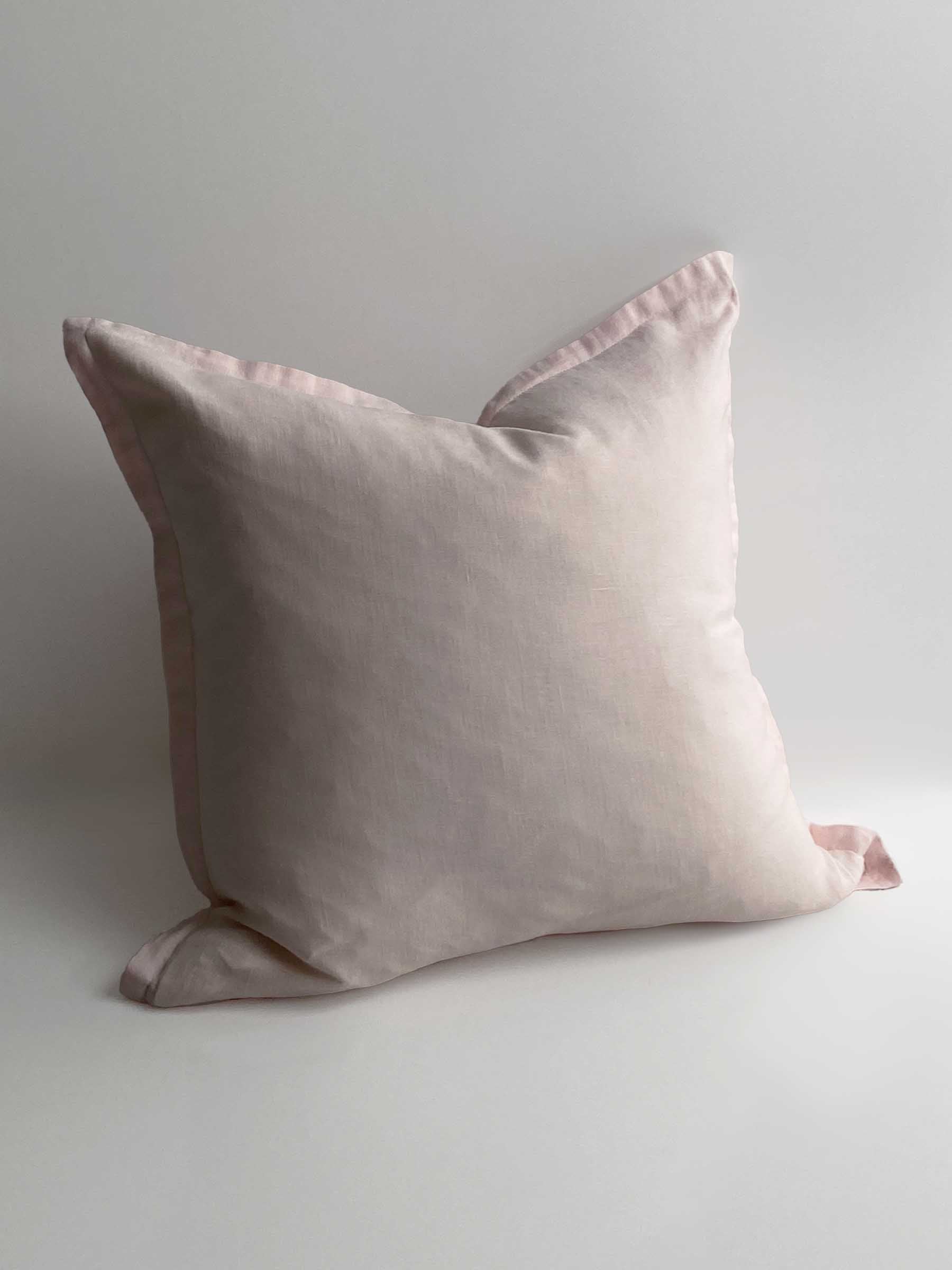 Felix Linen Cushion Blush