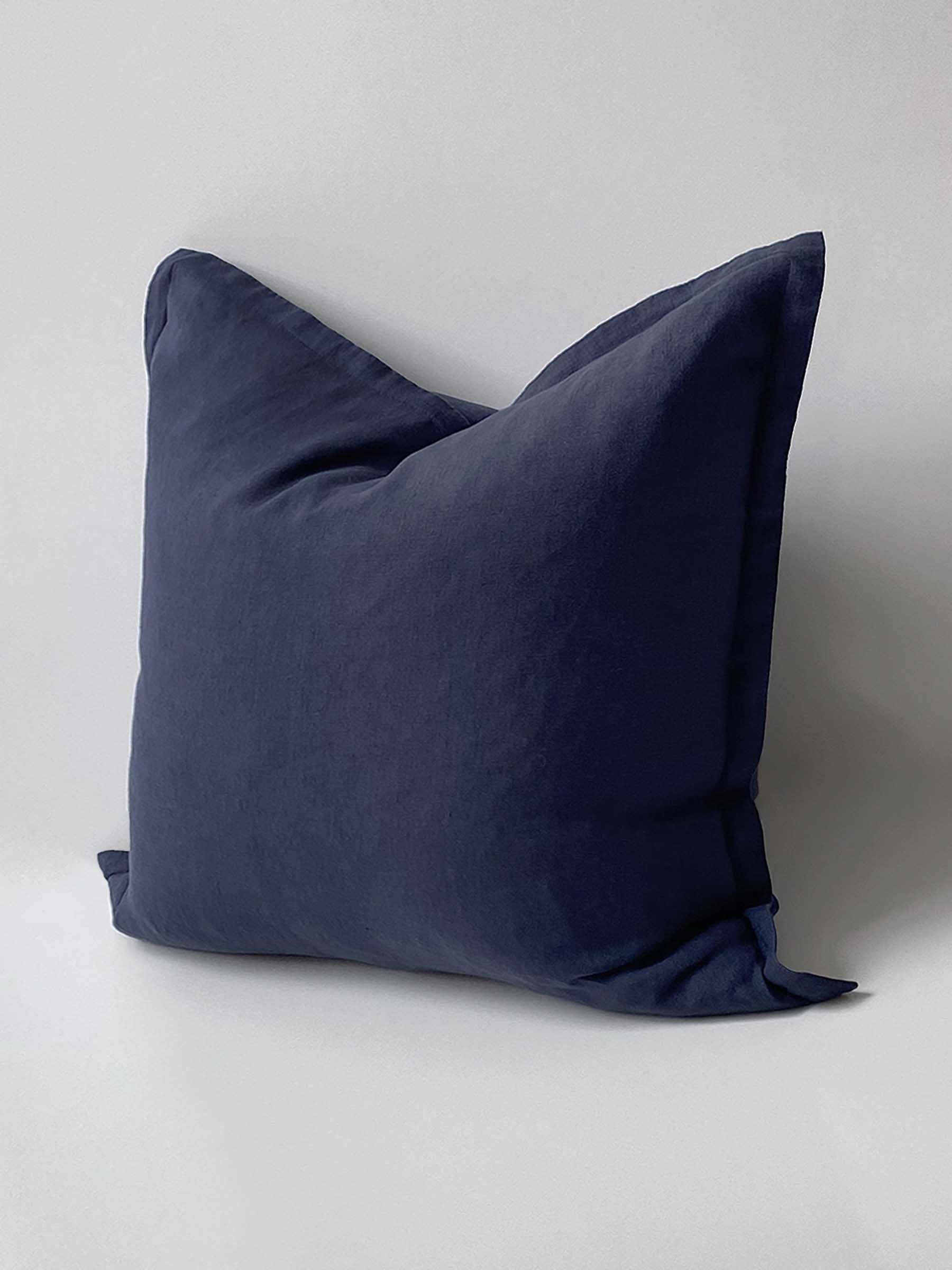 Felix Linen Cushion Navy