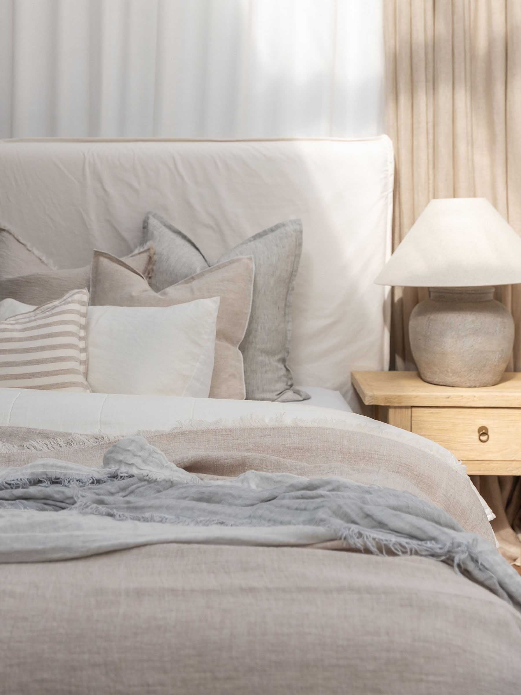 Harlow Linen Cushion Natural