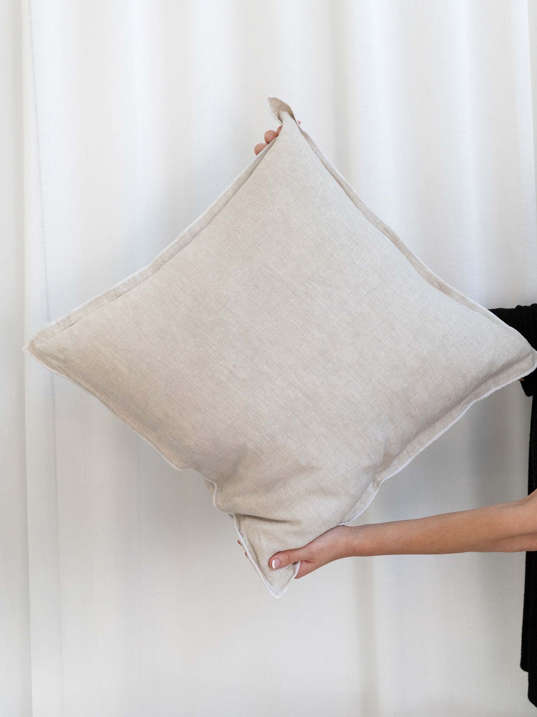 Harlow Linen Cushion Natural