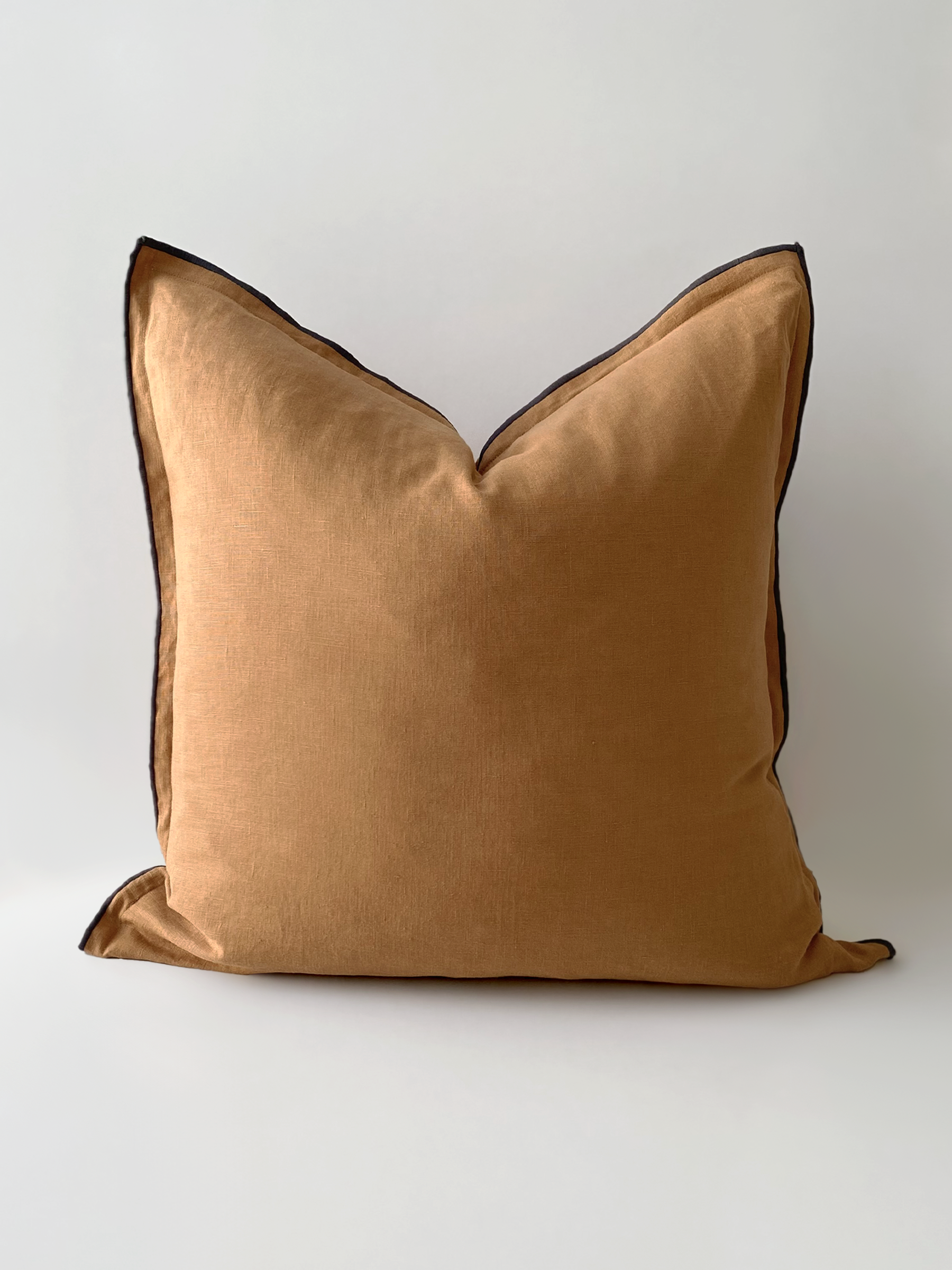 Harlow Linen Cushion Butterscotch