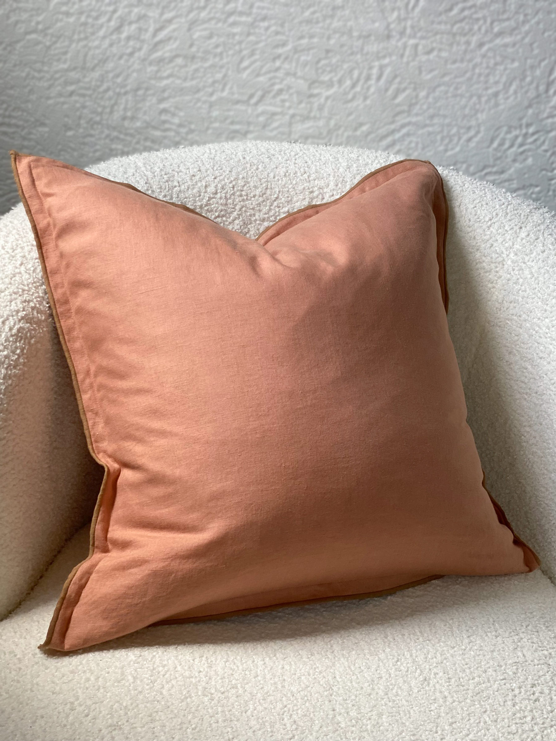 Harlow Linen Cushion Clay