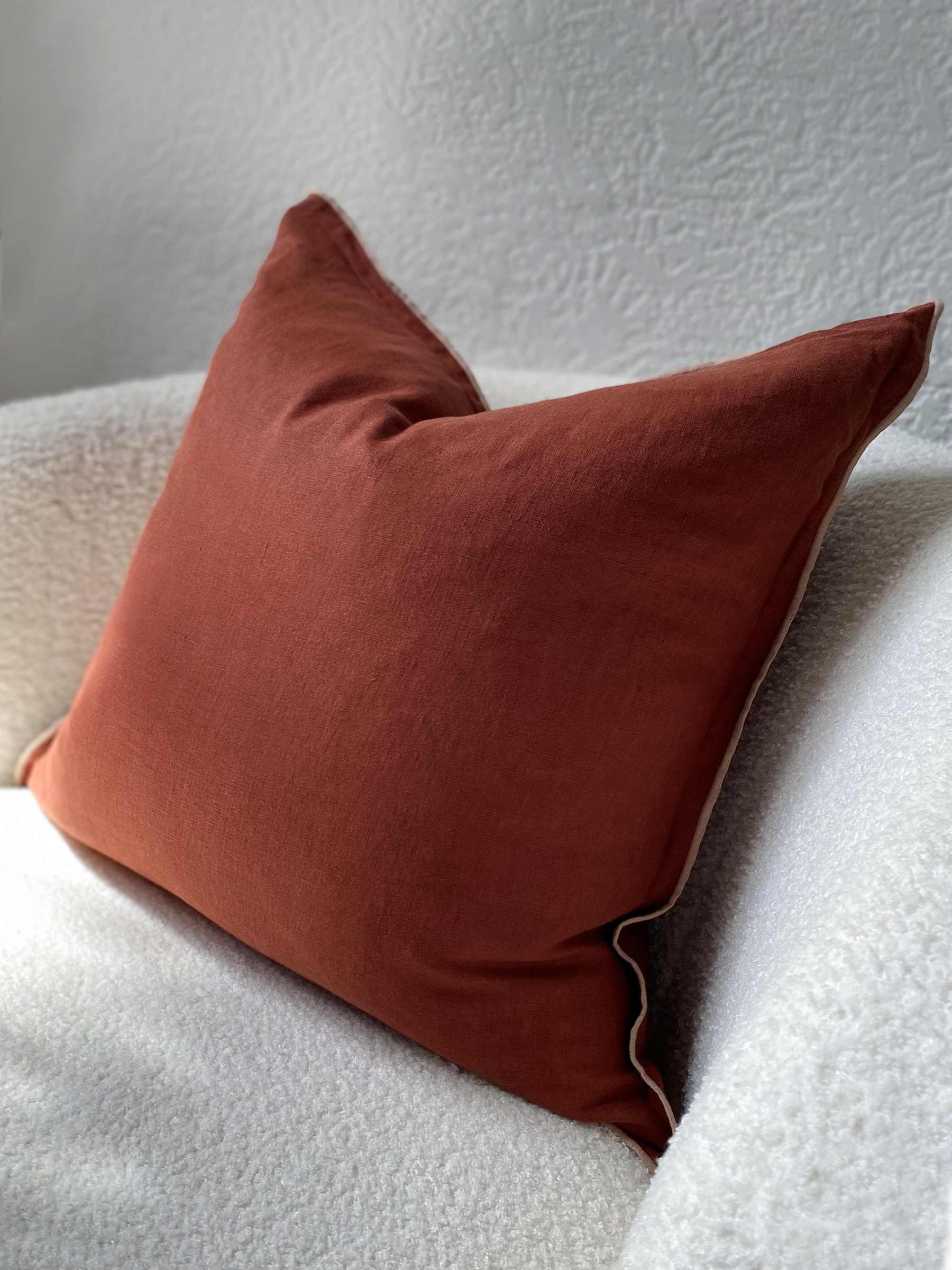 Harlow Linen Cushion Merlot