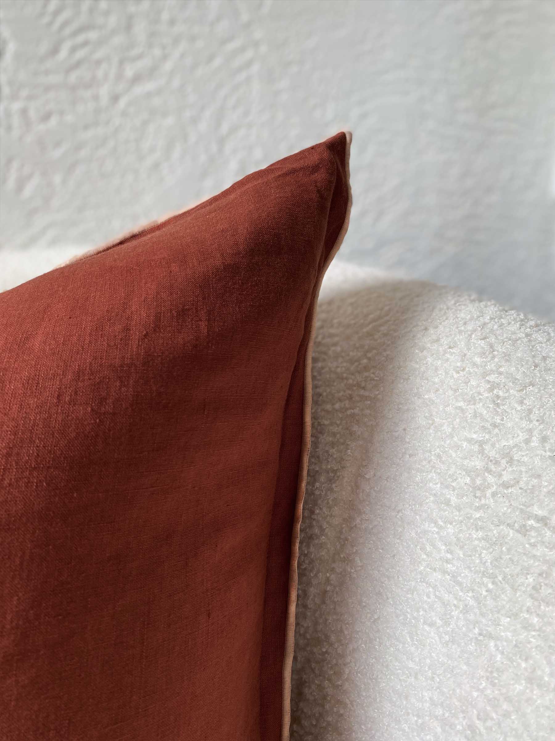 Harlow Linen Cushion Merlot