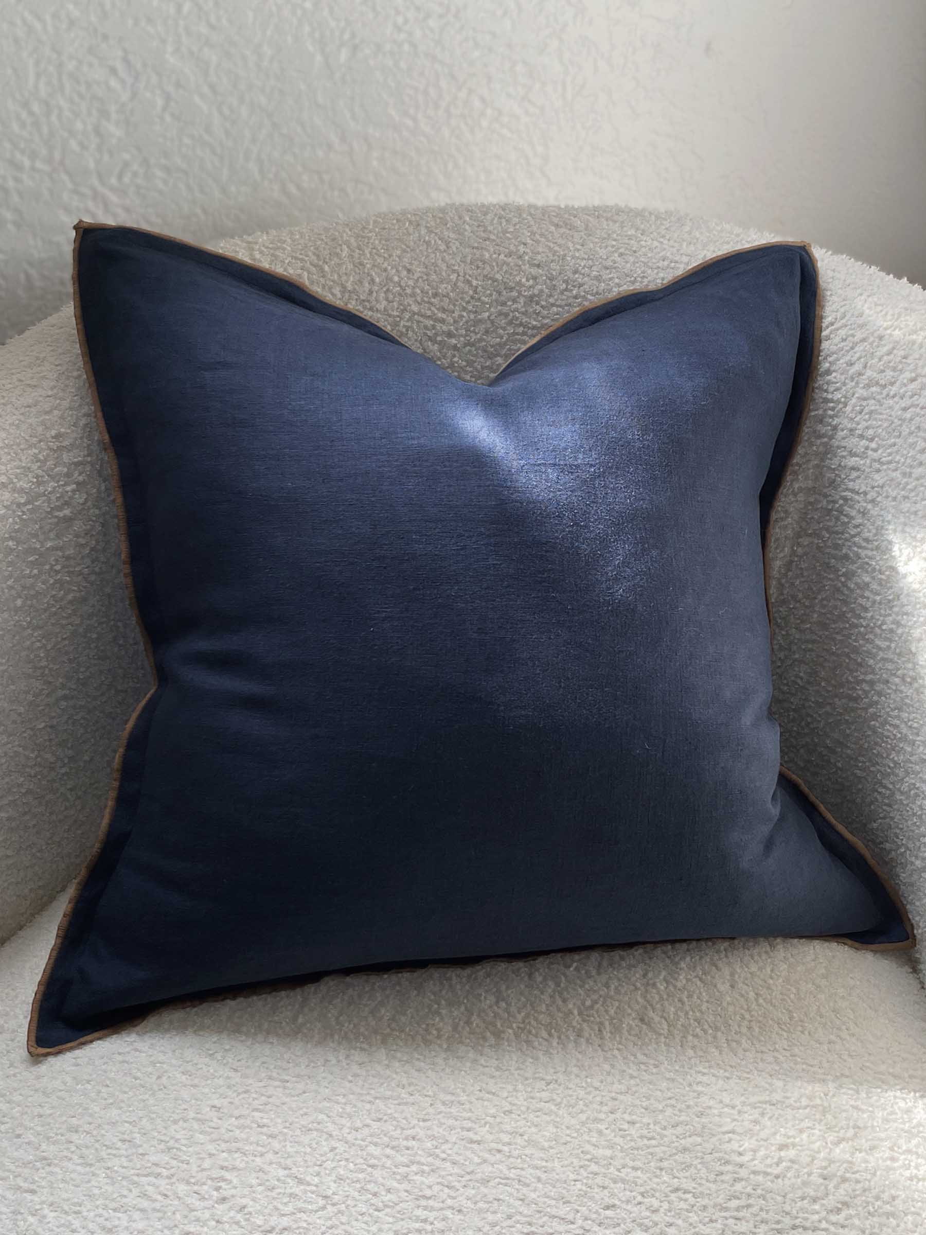 Harlow Linen Cushion Navy