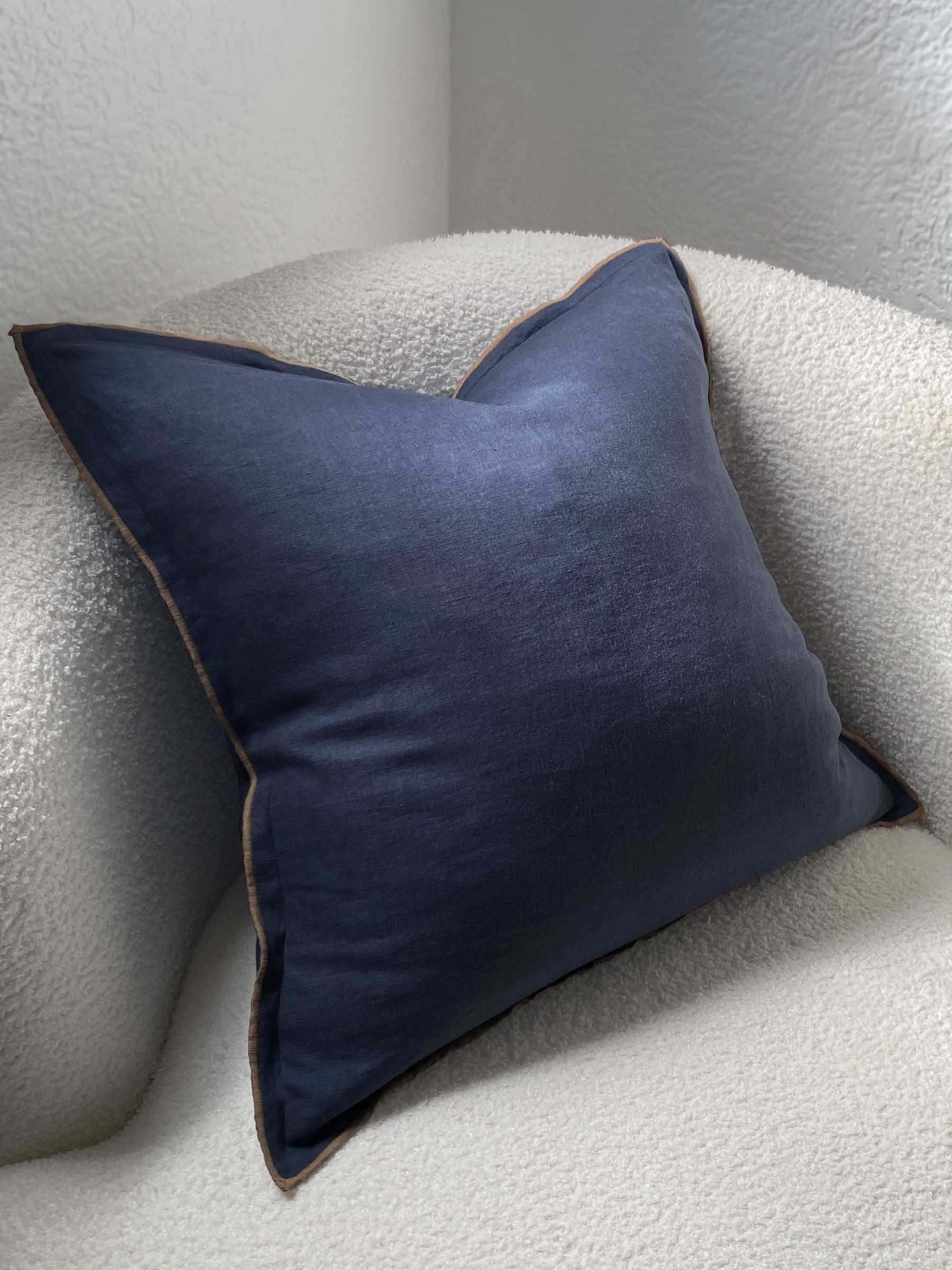 Harlow Linen Cushion Navy