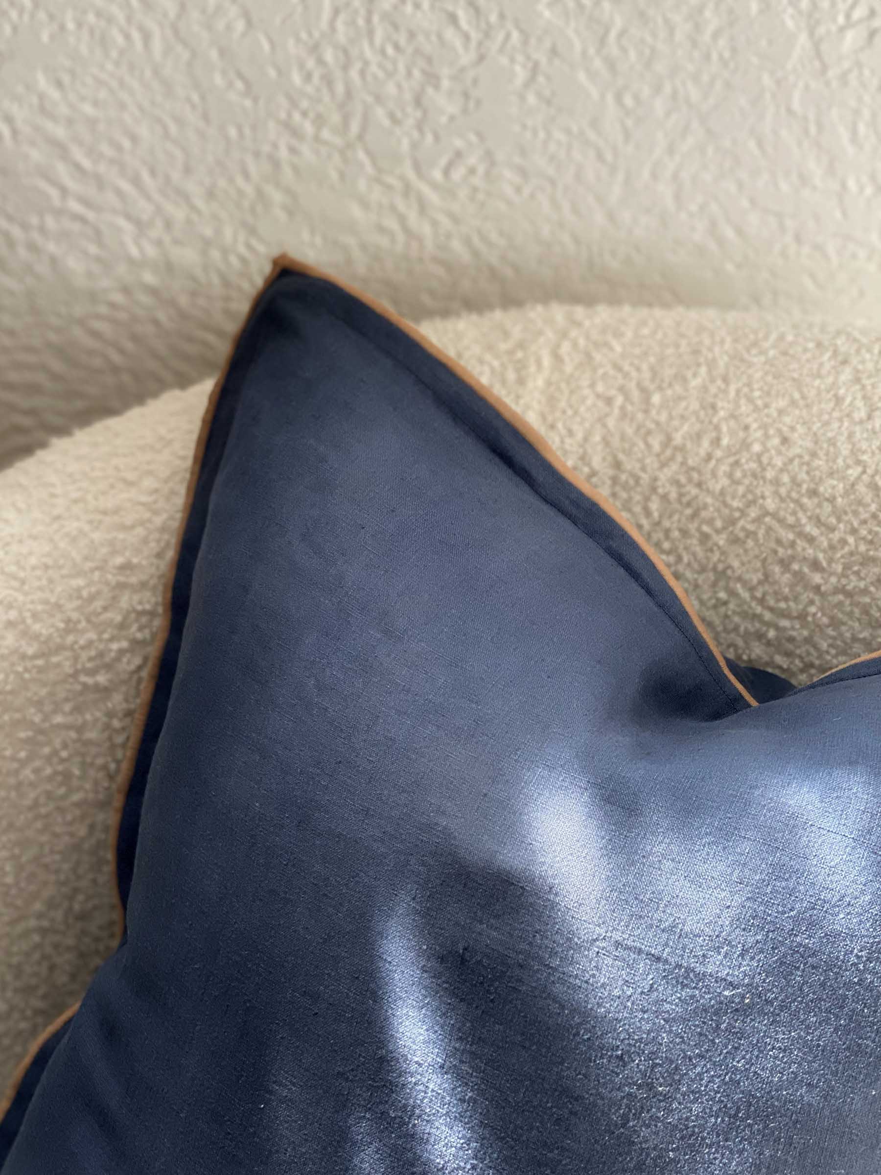 Harlow Linen Cushion Navy