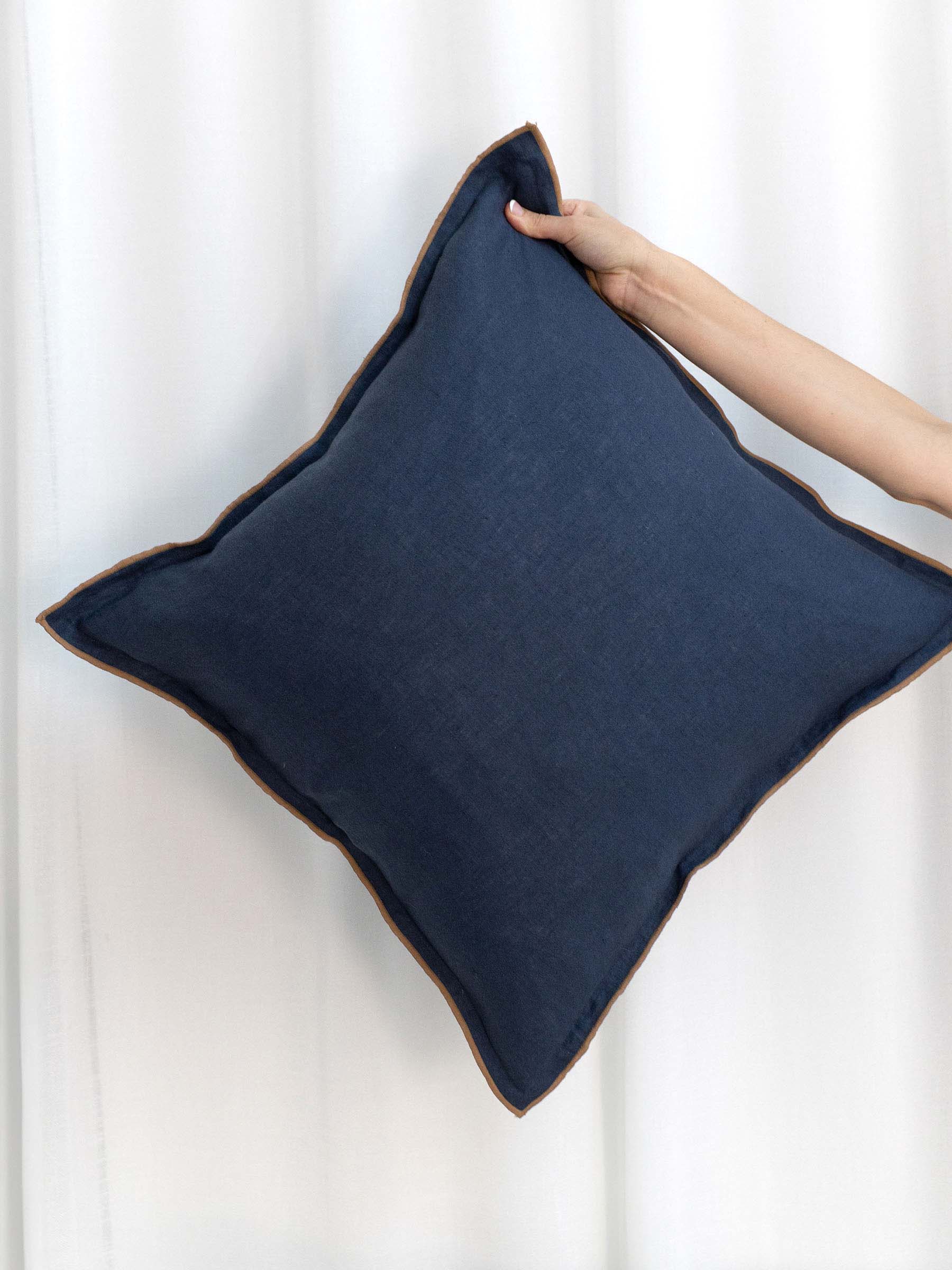 Harlow Linen Cushion Navy