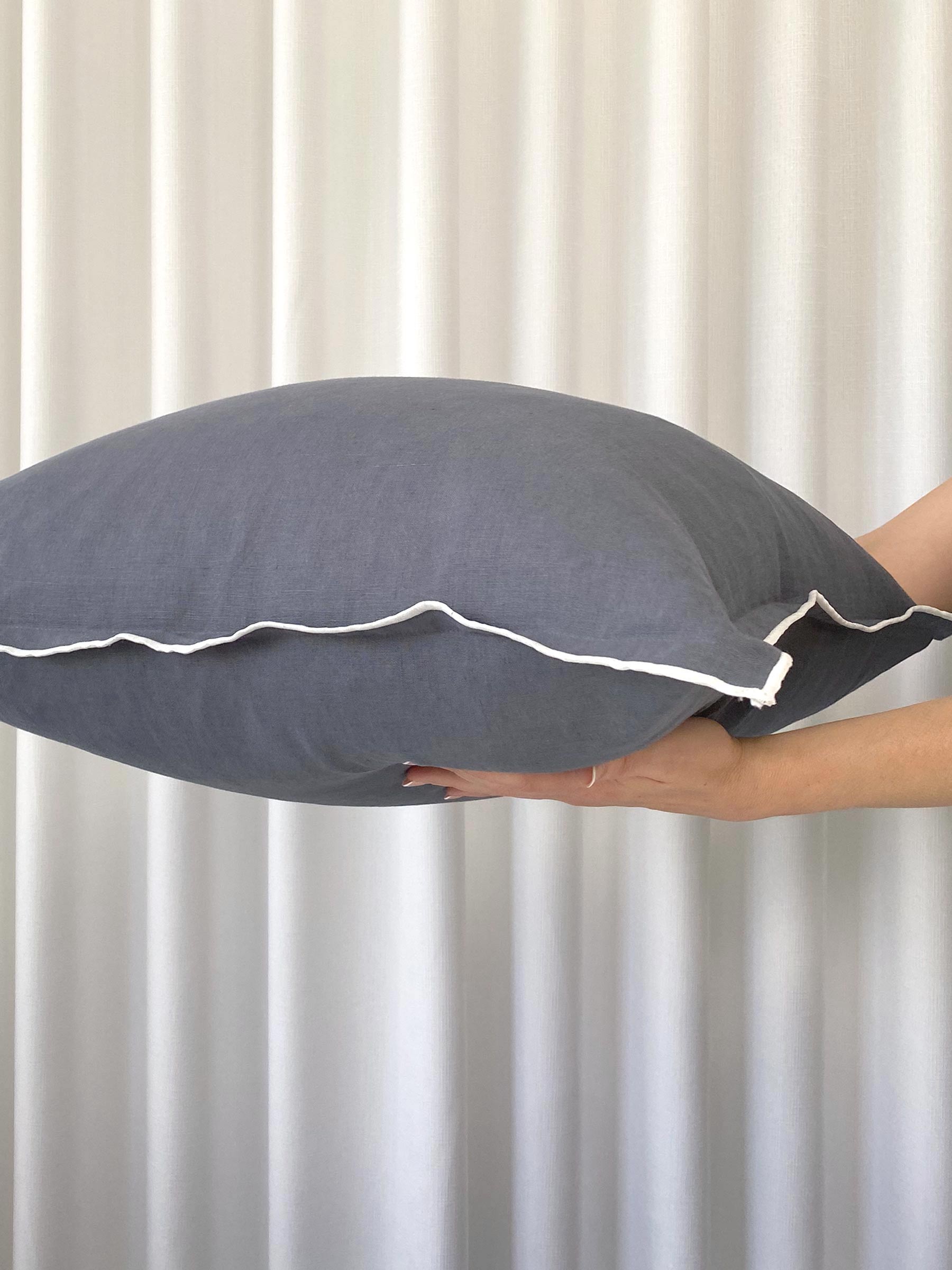 Harlow Linen Cushion Storm