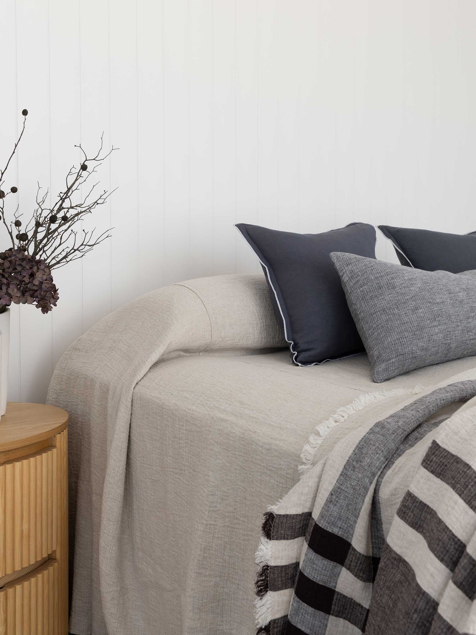 Harlow Linen Cushion Storm