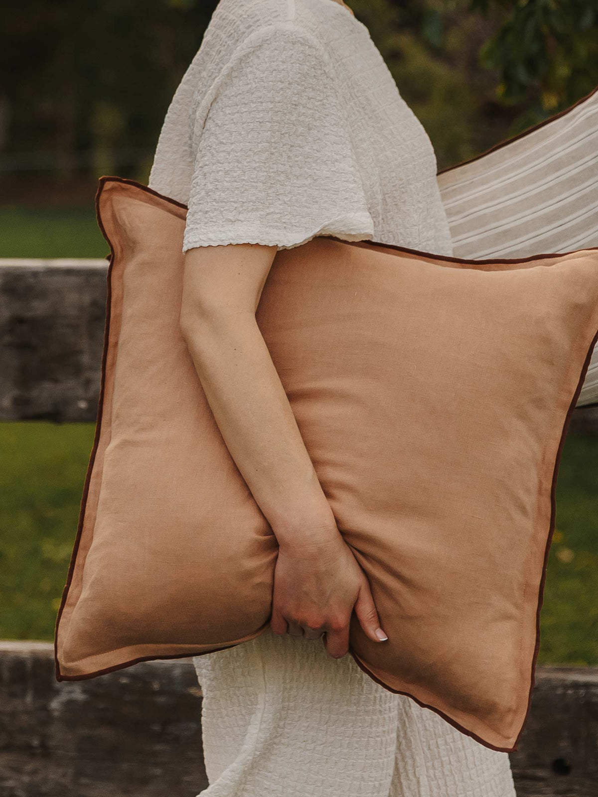 Harlow Linen Cushion Macchiato | PRE ORDER