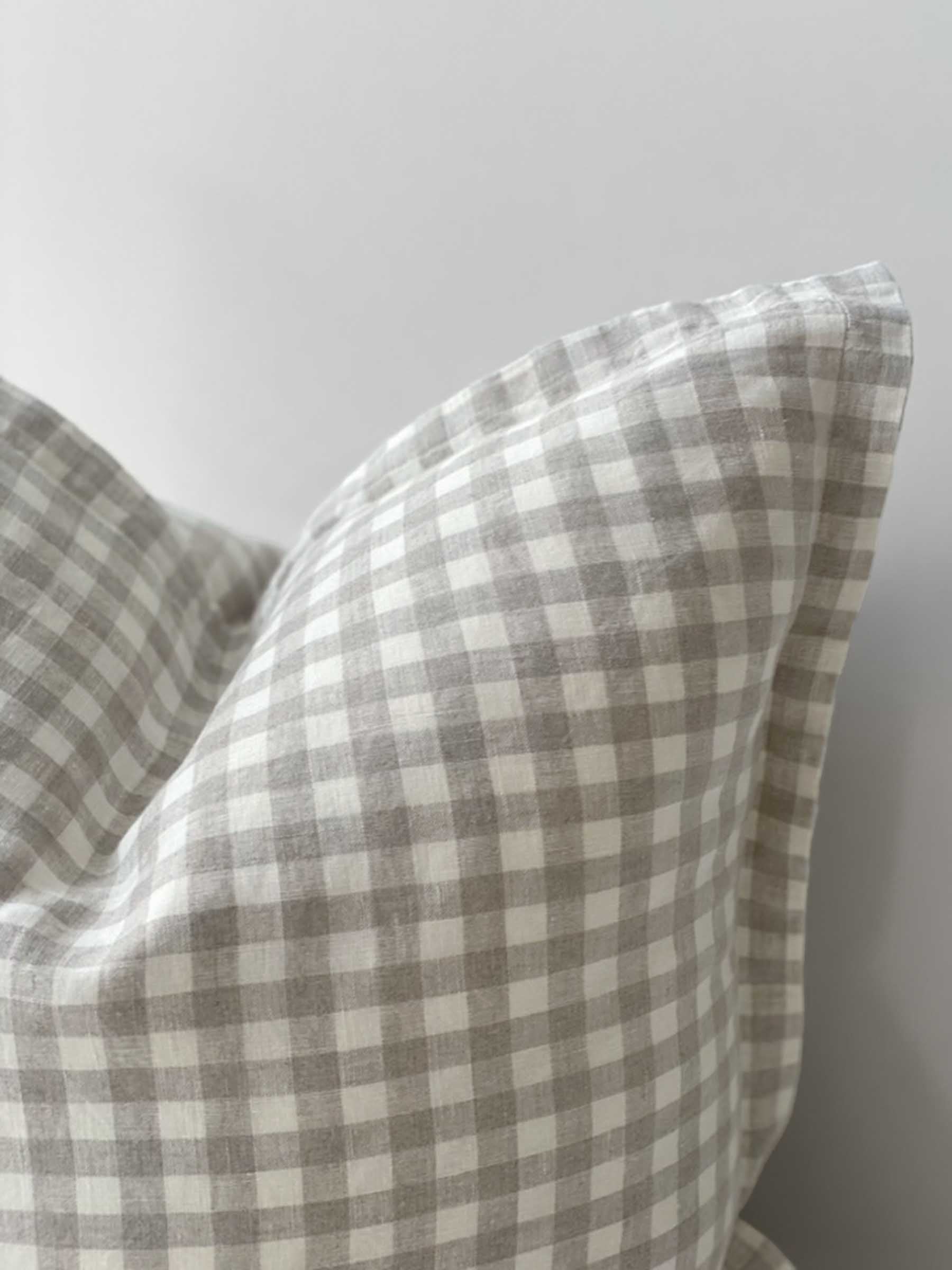 Hudson Linen Cushion Gingham