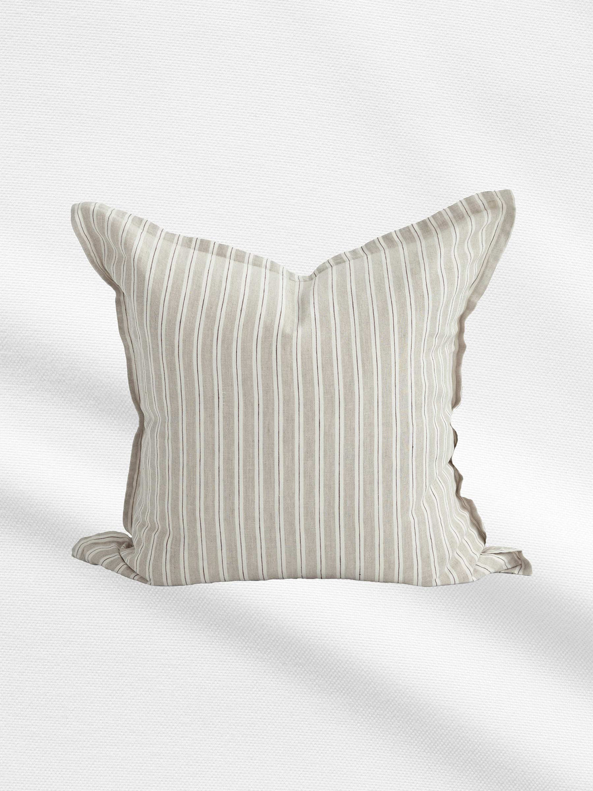 Hudson Linen Cushion Cappuccino Stripe | PRE ORDER