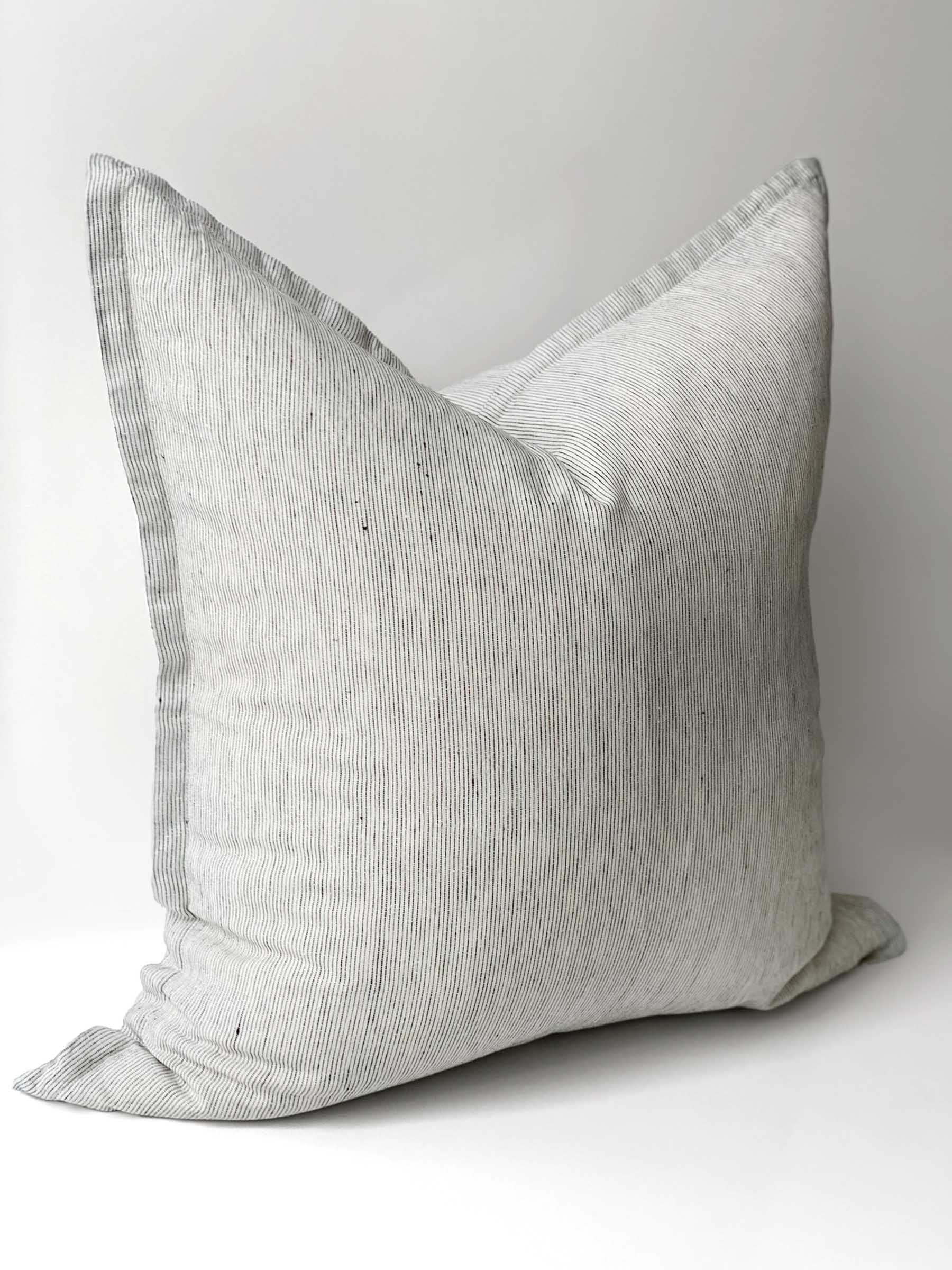 Hudson Linen Cushion Pinstripe