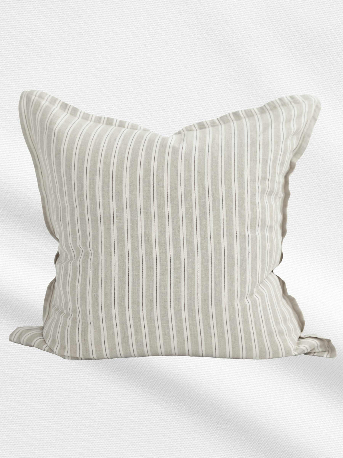 Hudson Linen Cushion Cappuccino Stripe | PRE ORDER