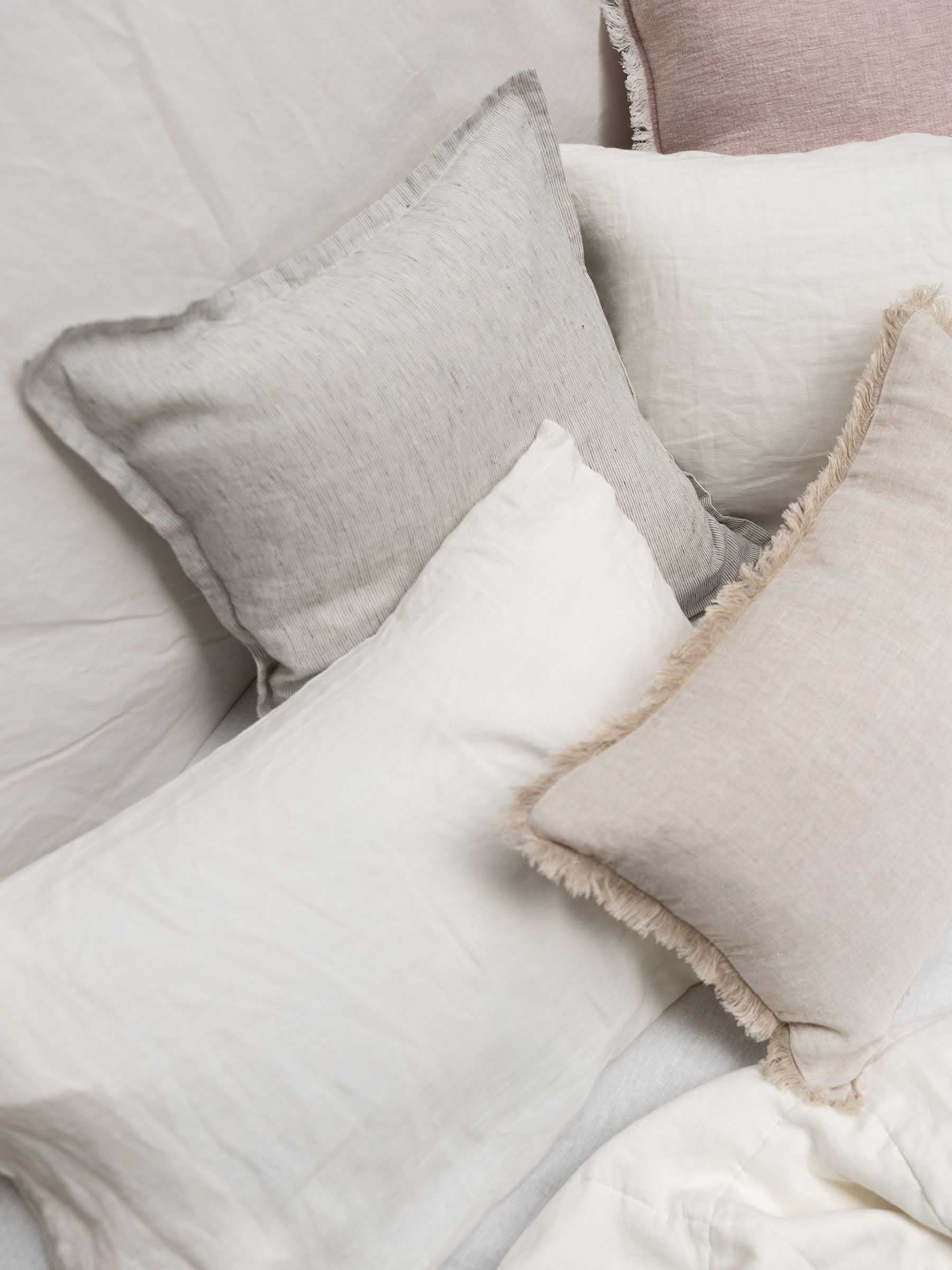 Hudson Linen Cushion Pinstripe