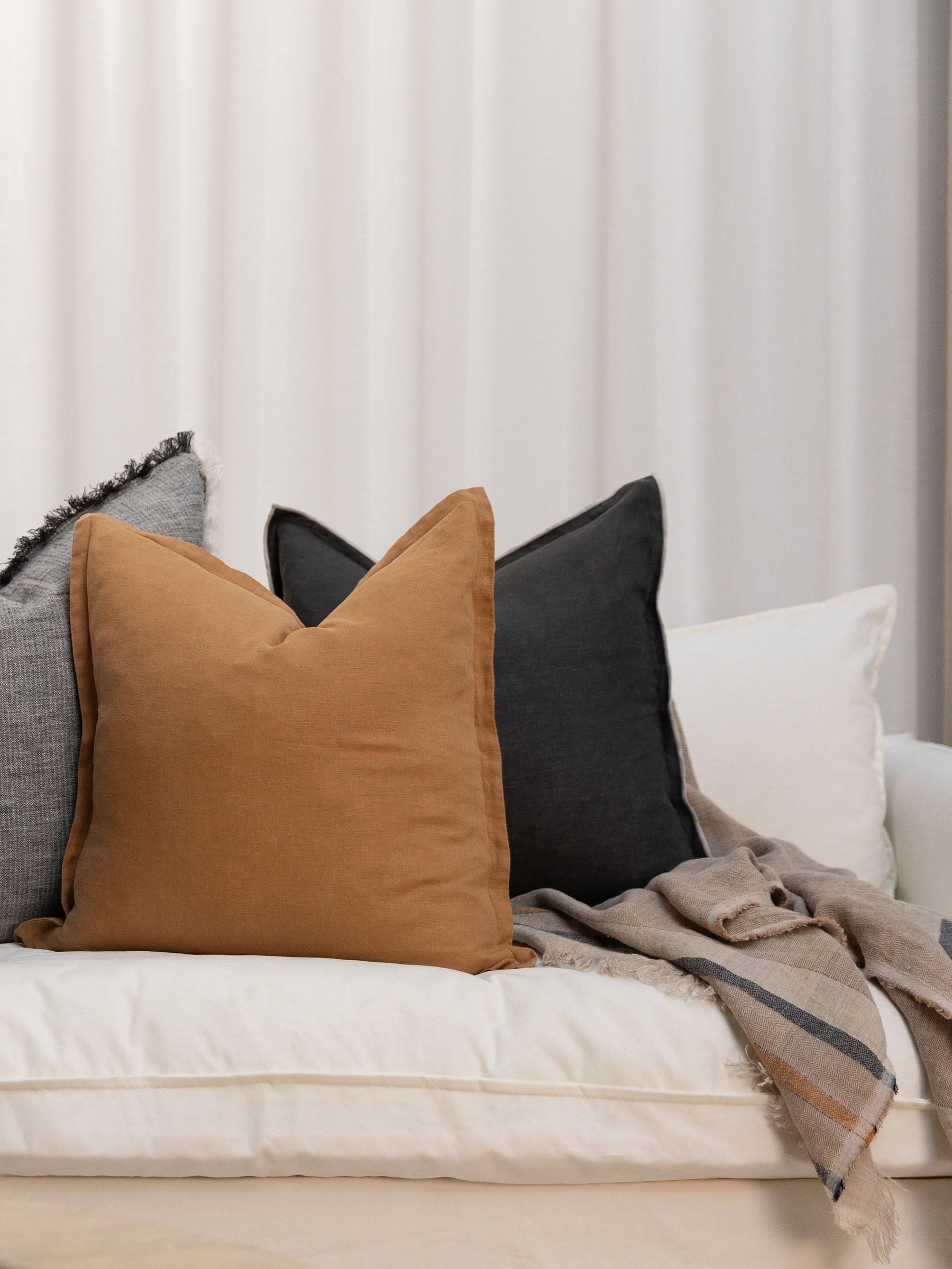 Arlo Woven Stripe Throw Sand Dune