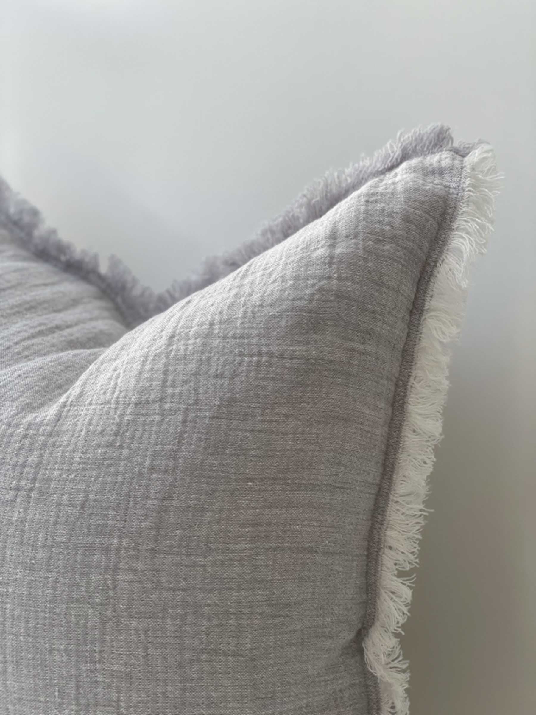 Oliver Heavy Linen Cushion Grey