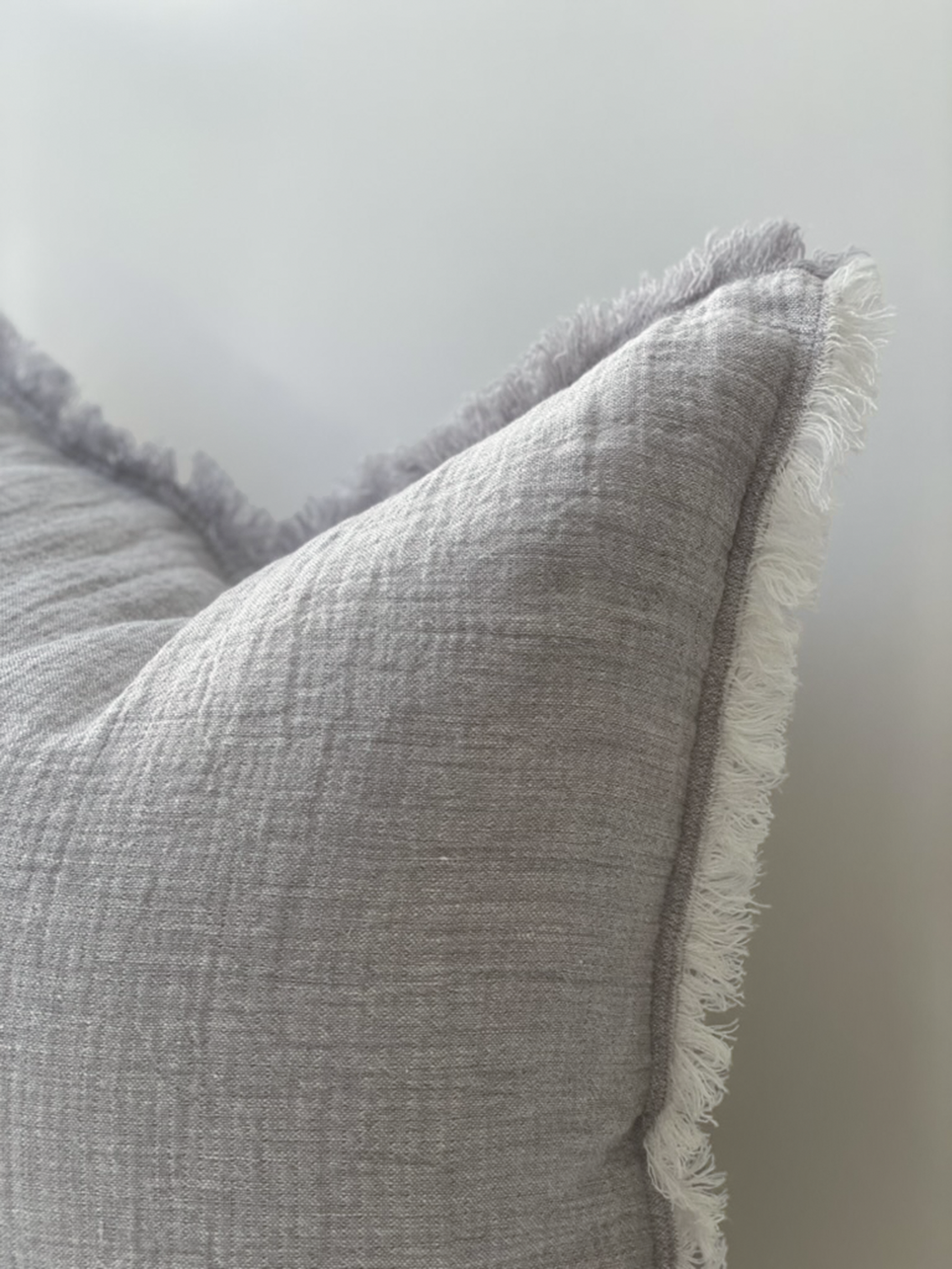 Oliver Heavy Linen Cushion Grey