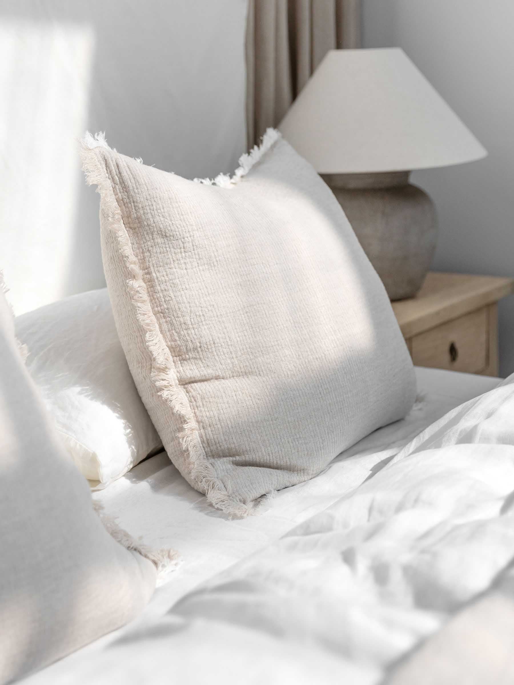 Oliver Heavy Linen Cushion Natural