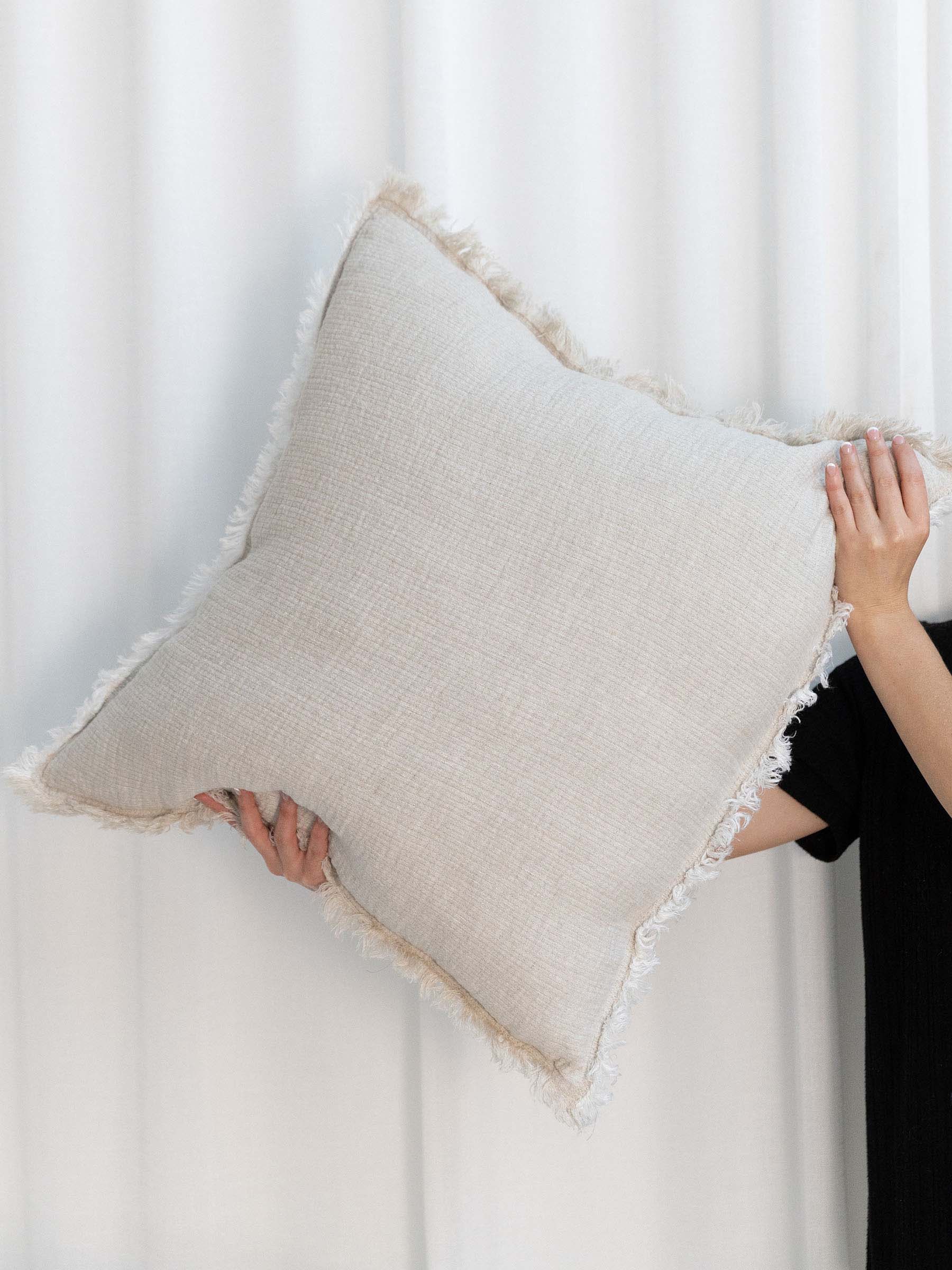 Oliver Heavy Linen Cushion Natural