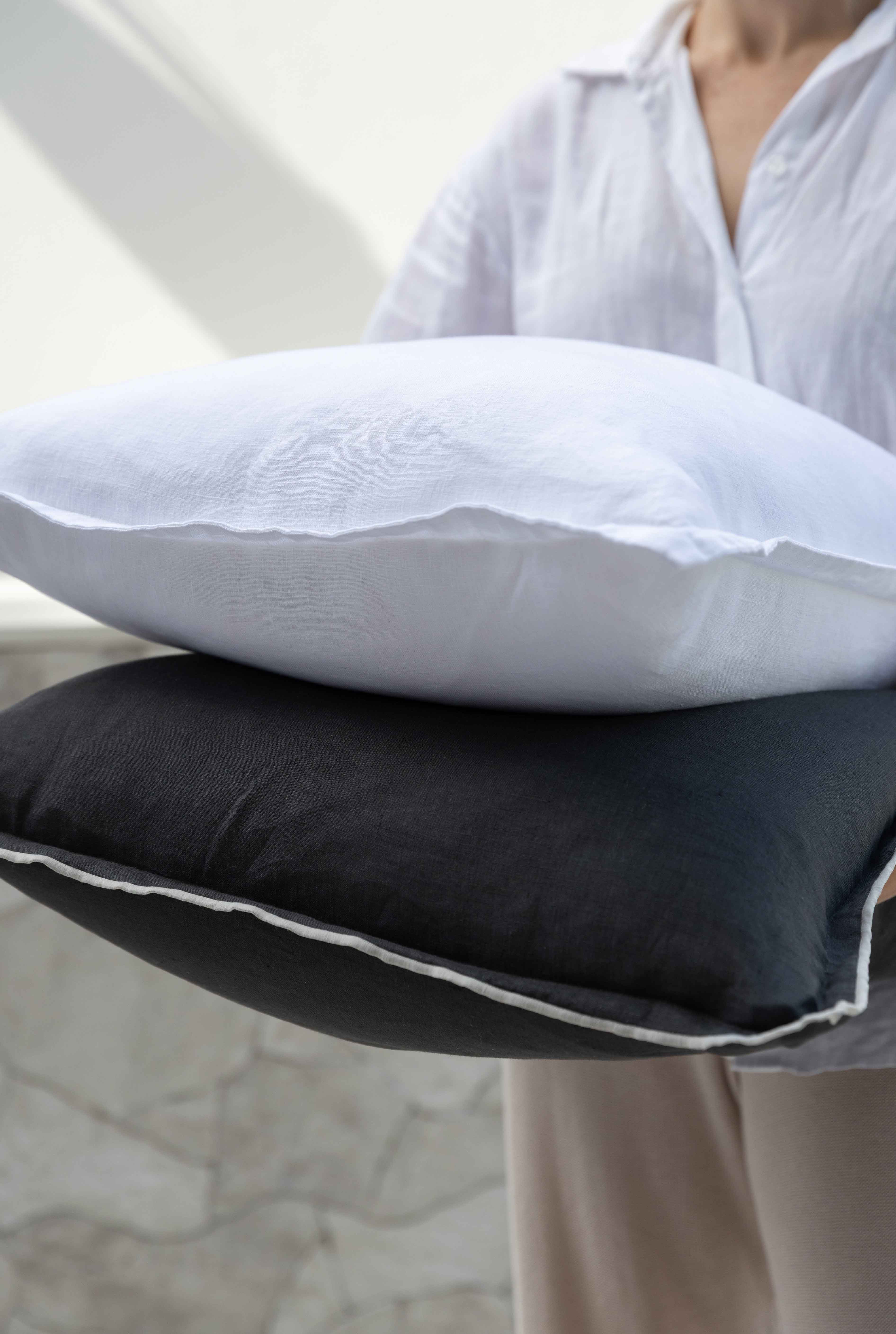 Peta Linen Cushion White