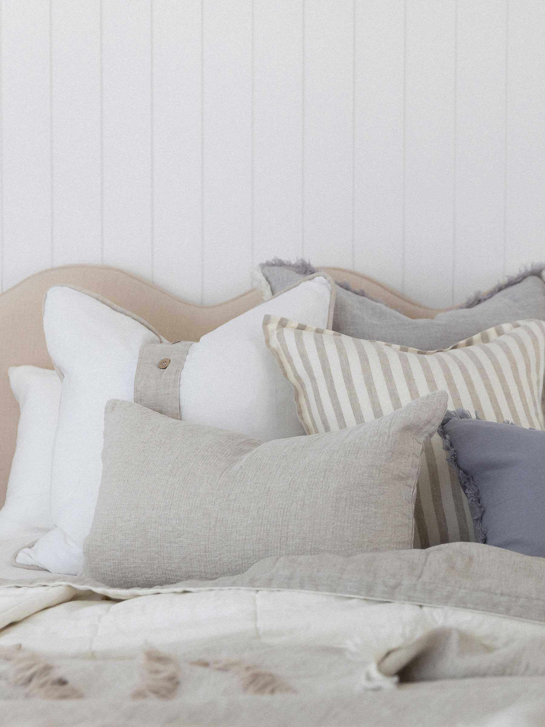 Piper Linen Cushion White