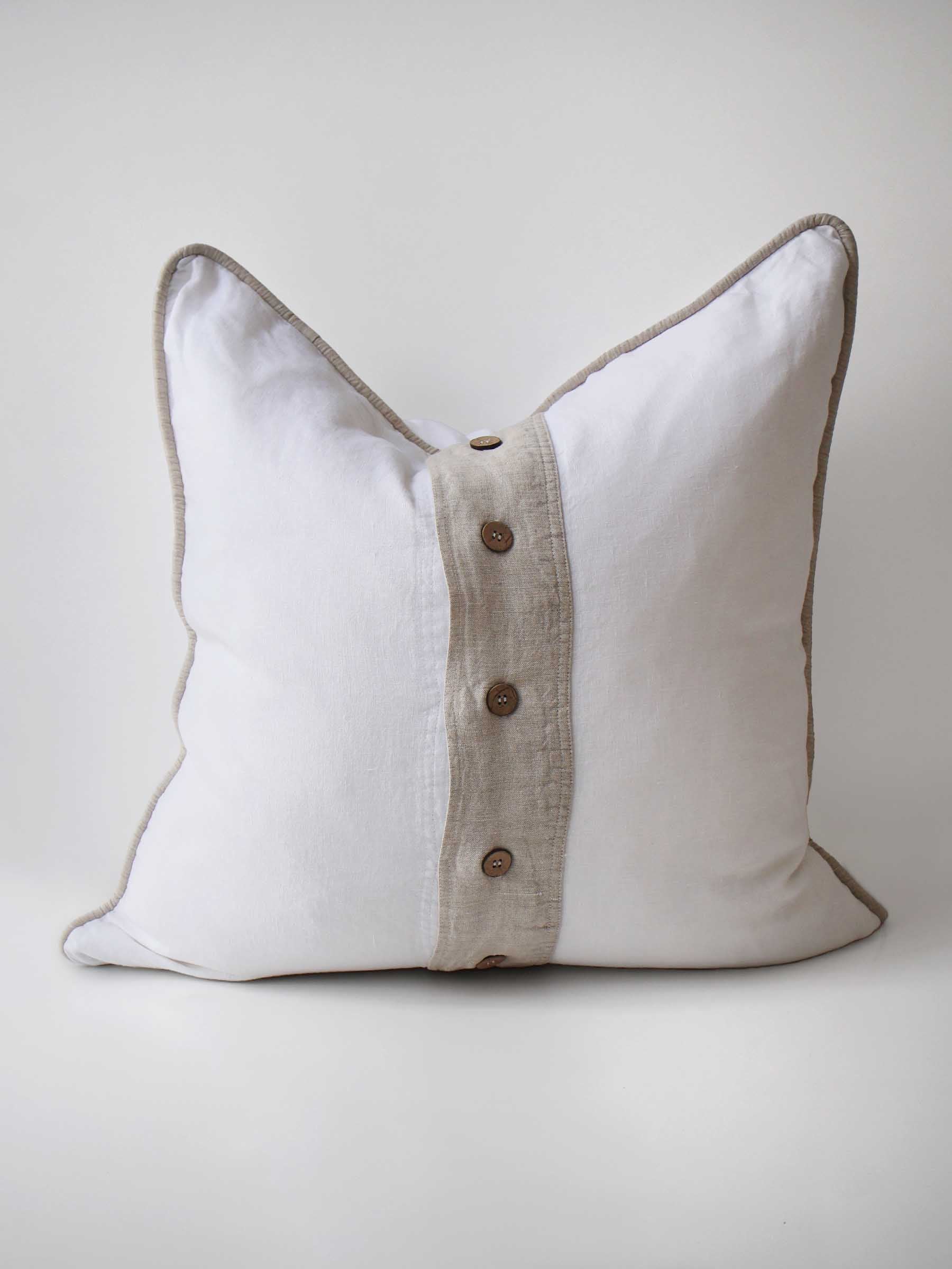 Piper Linen Cushion White
