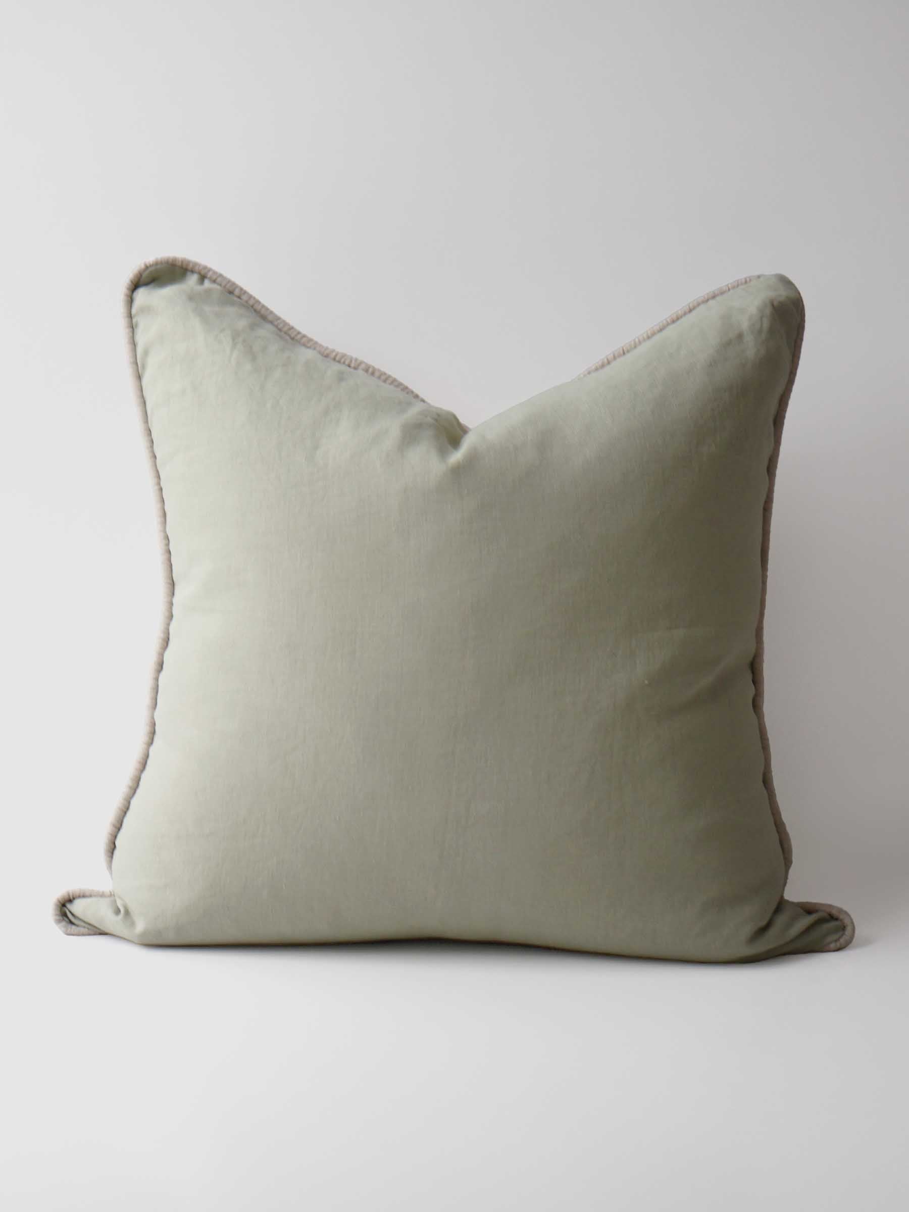 Piper Linen Cushion Gumleaf