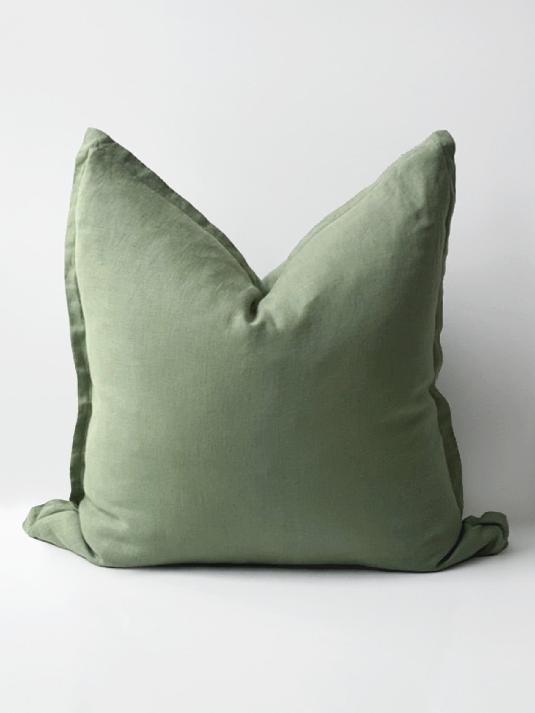 Reversi® Linen Flange Cushion Fern / Basil
