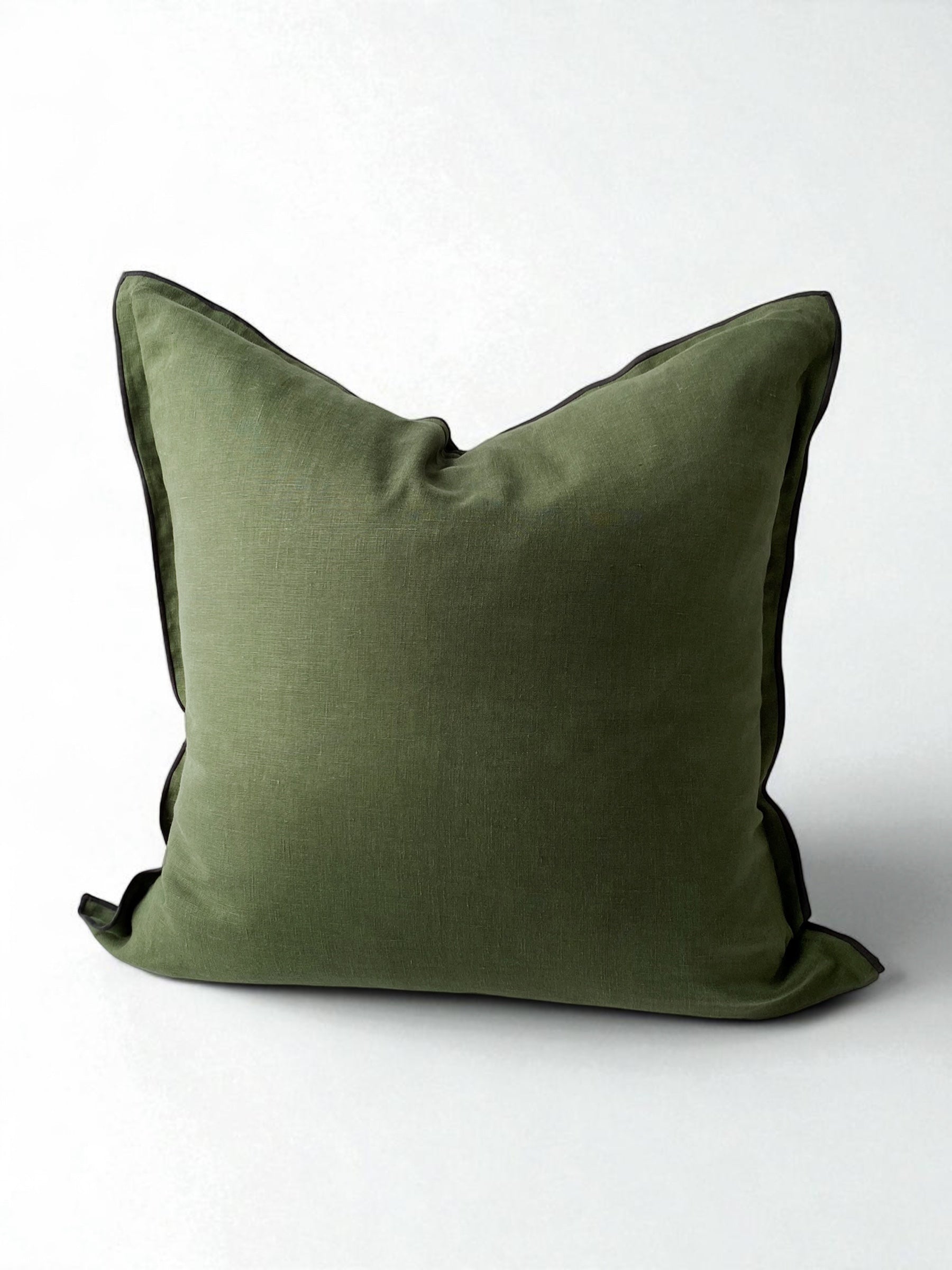 Harlow Linen Cushion Basil