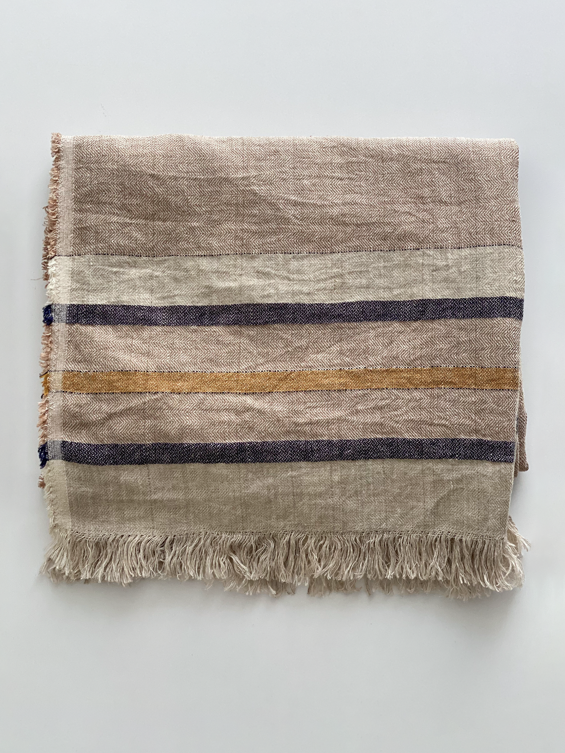 Arlo Woven Stripe Throw Sand Dune