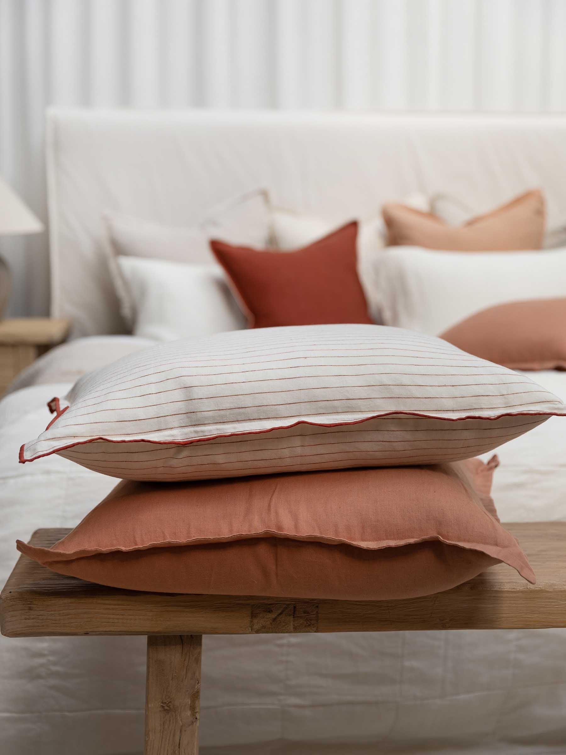 Felix Linen Cushion Clay
