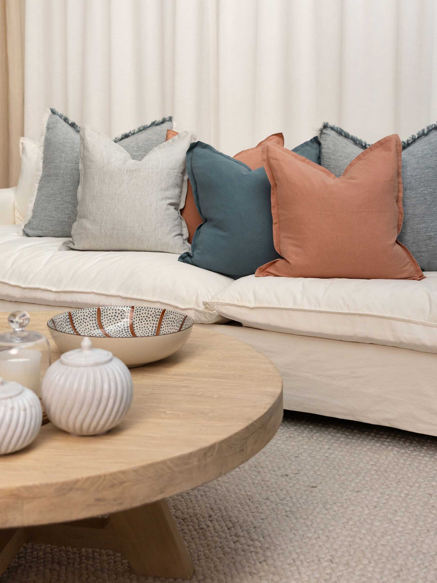 Felix Linen Cushion Clay
