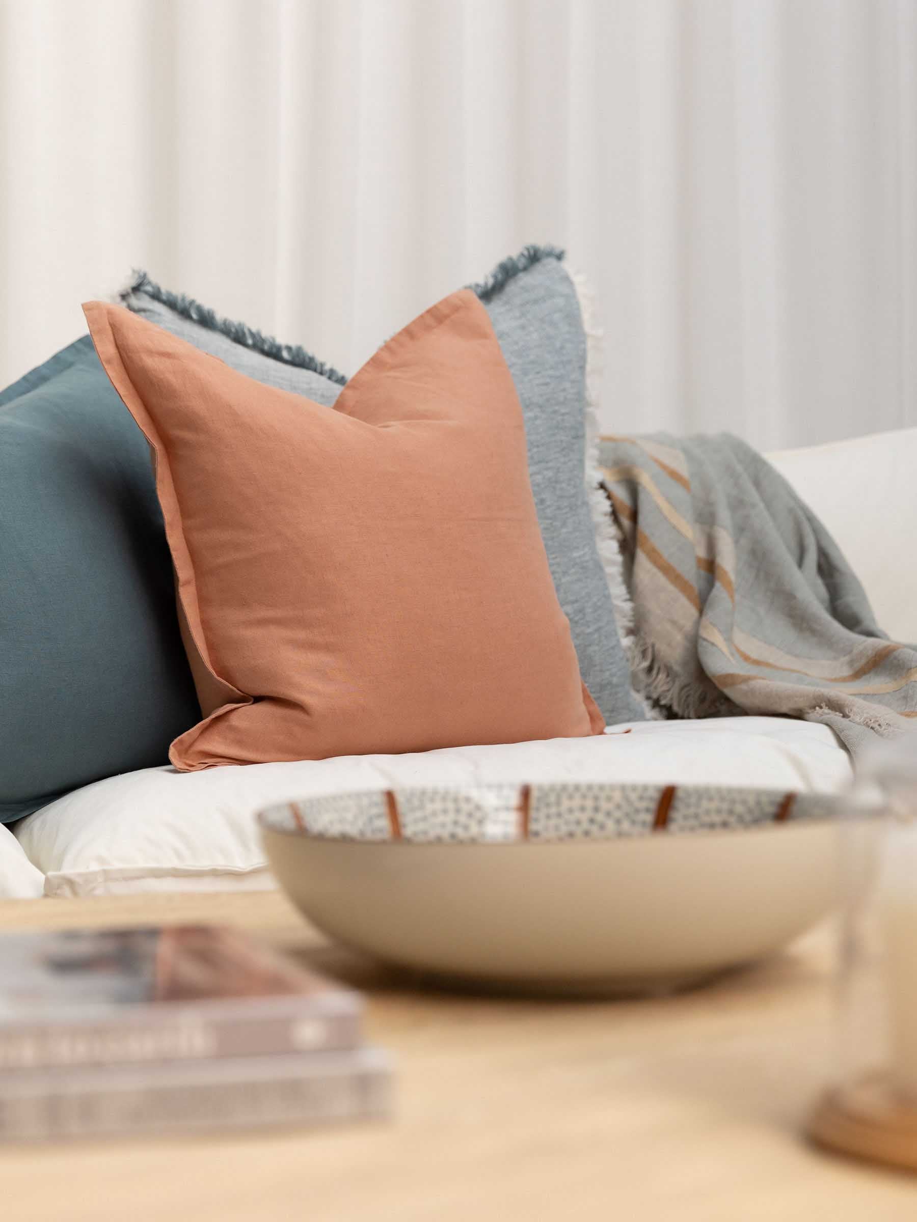 Felix Linen Cushion Clay