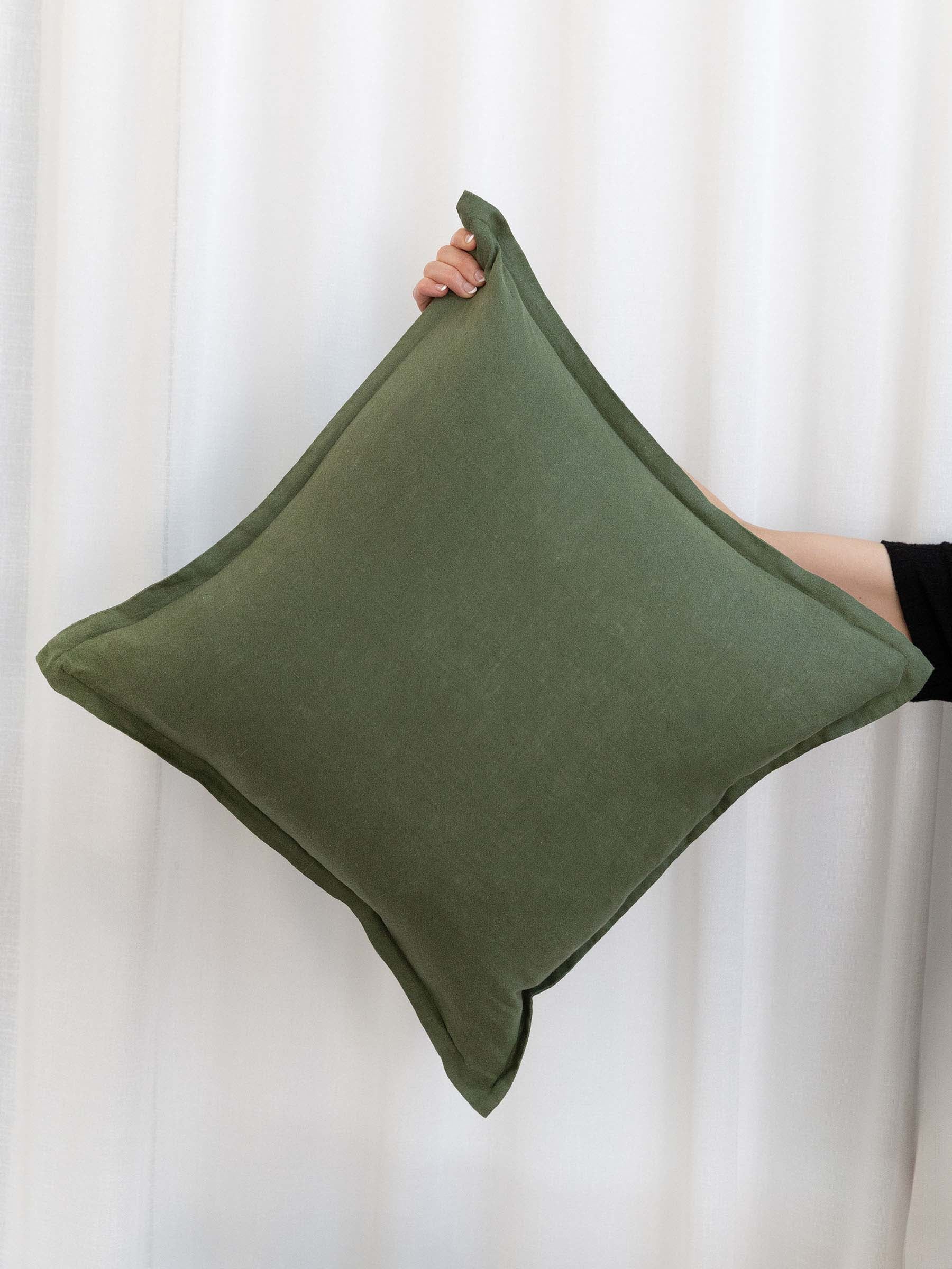 Felix Linen Cushion Basil