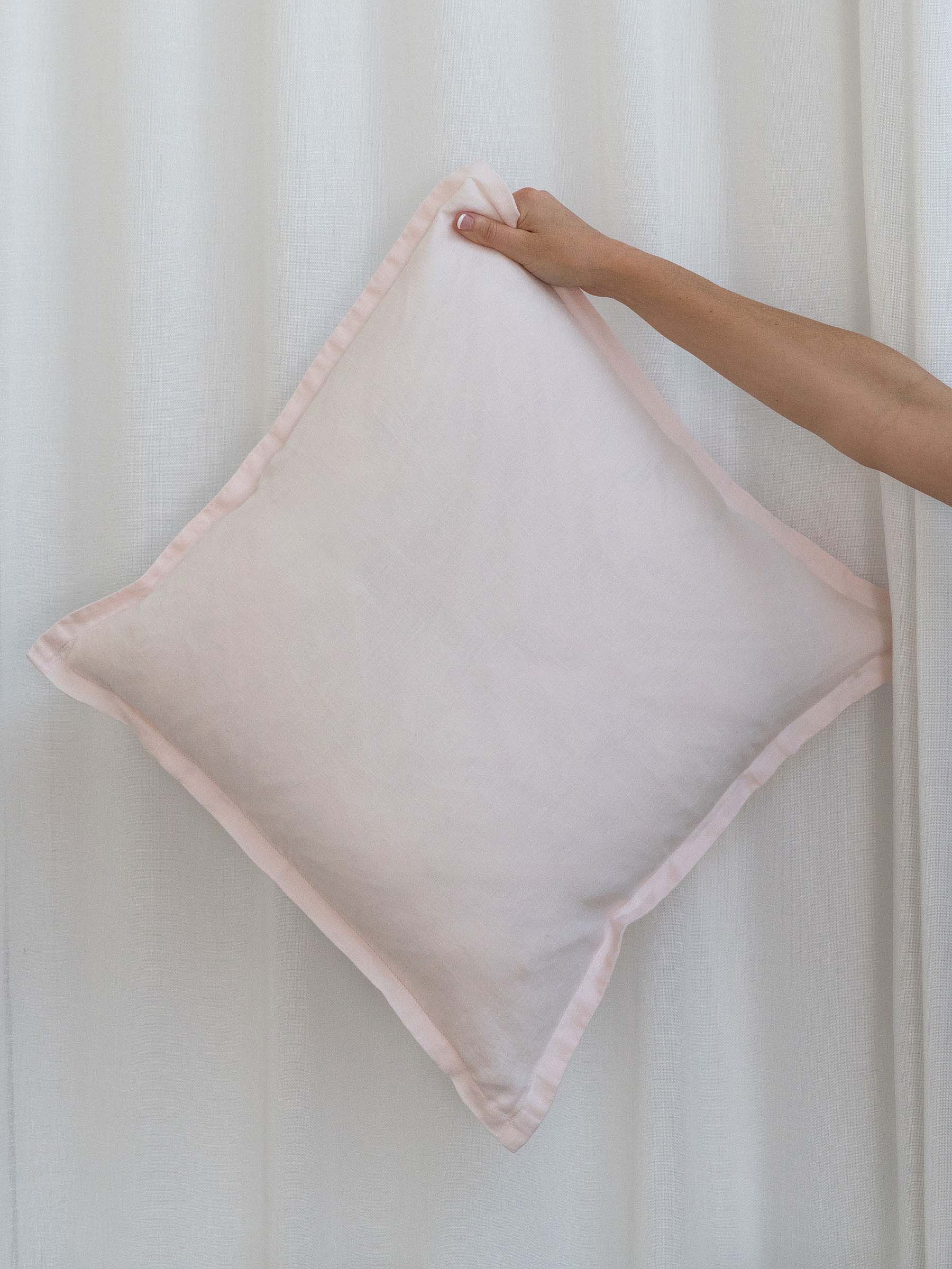 Felix Linen Cushion Blush
