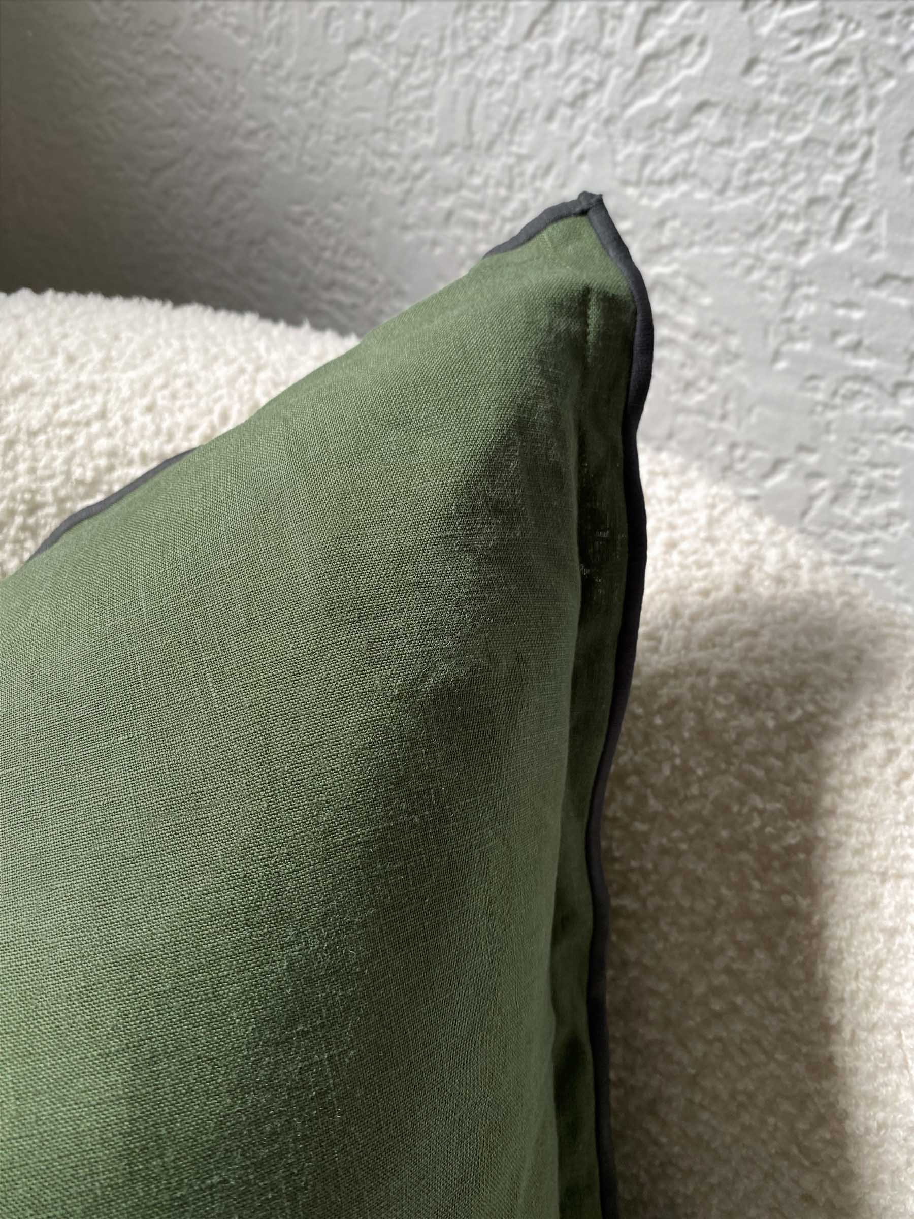 Harlow Linen Cushion Basil