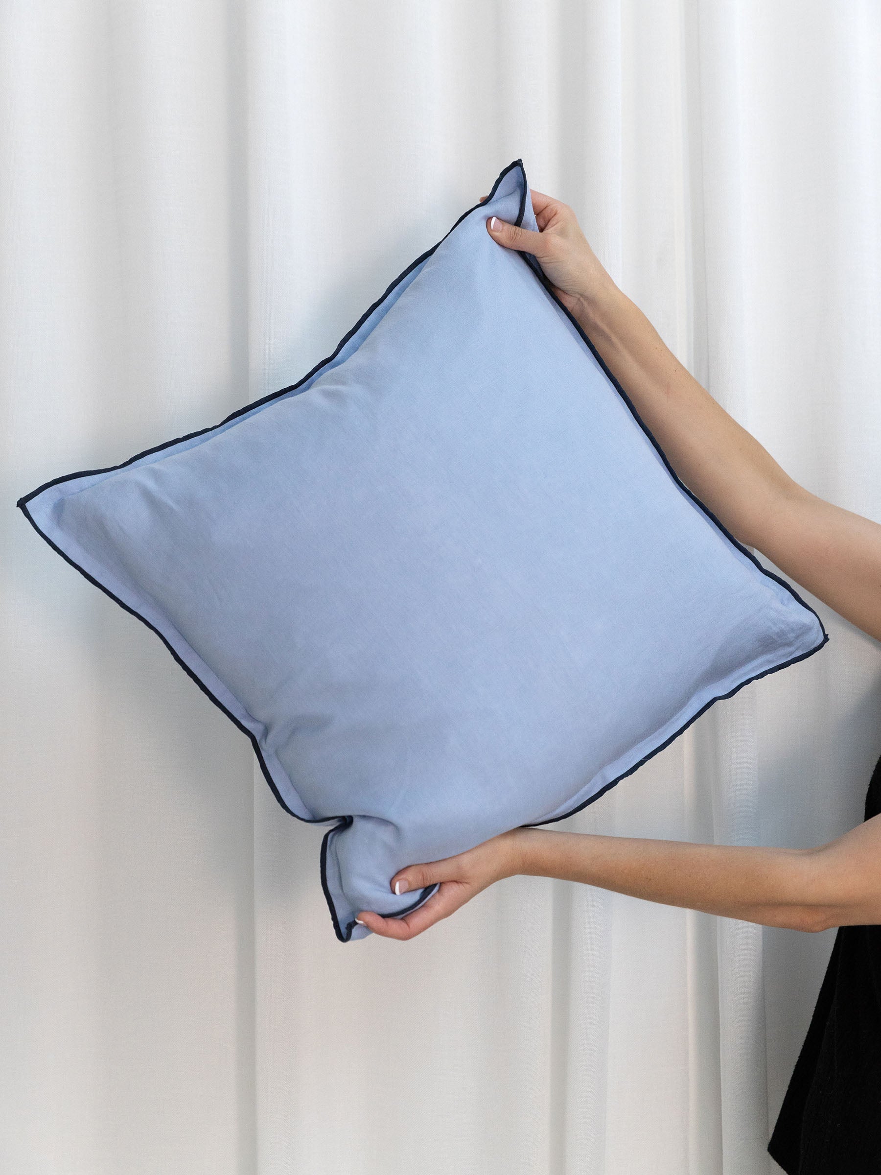 Harlow Linen Cushion Sky