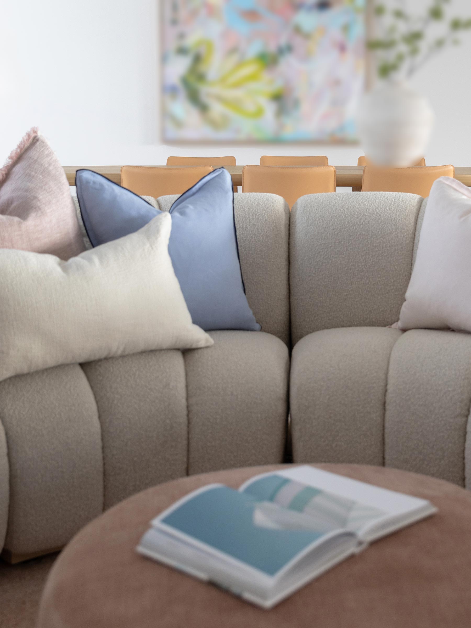 Harlow Linen Cushion Sky