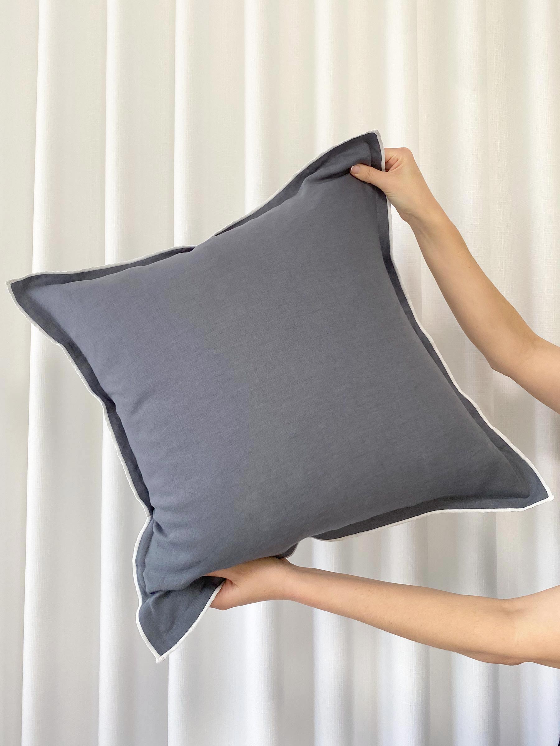 Harlow Linen Cushion Storm
