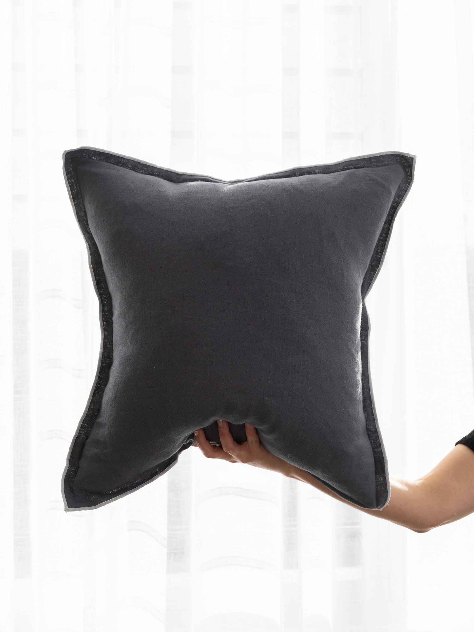 Harlow Linen Cushion Storm