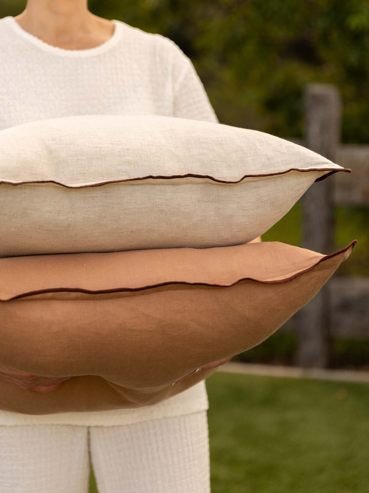 Harlow Linen Cushion Macchiato | PRE ORDER
