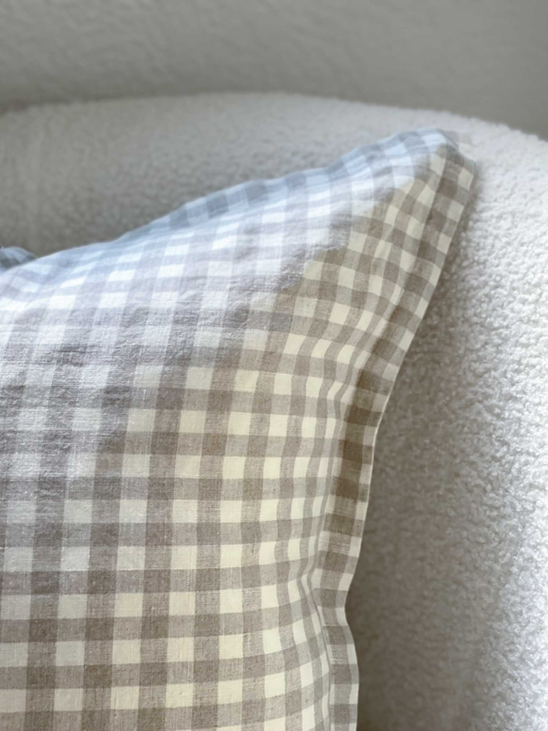 Hudson Linen Cushion Gingham