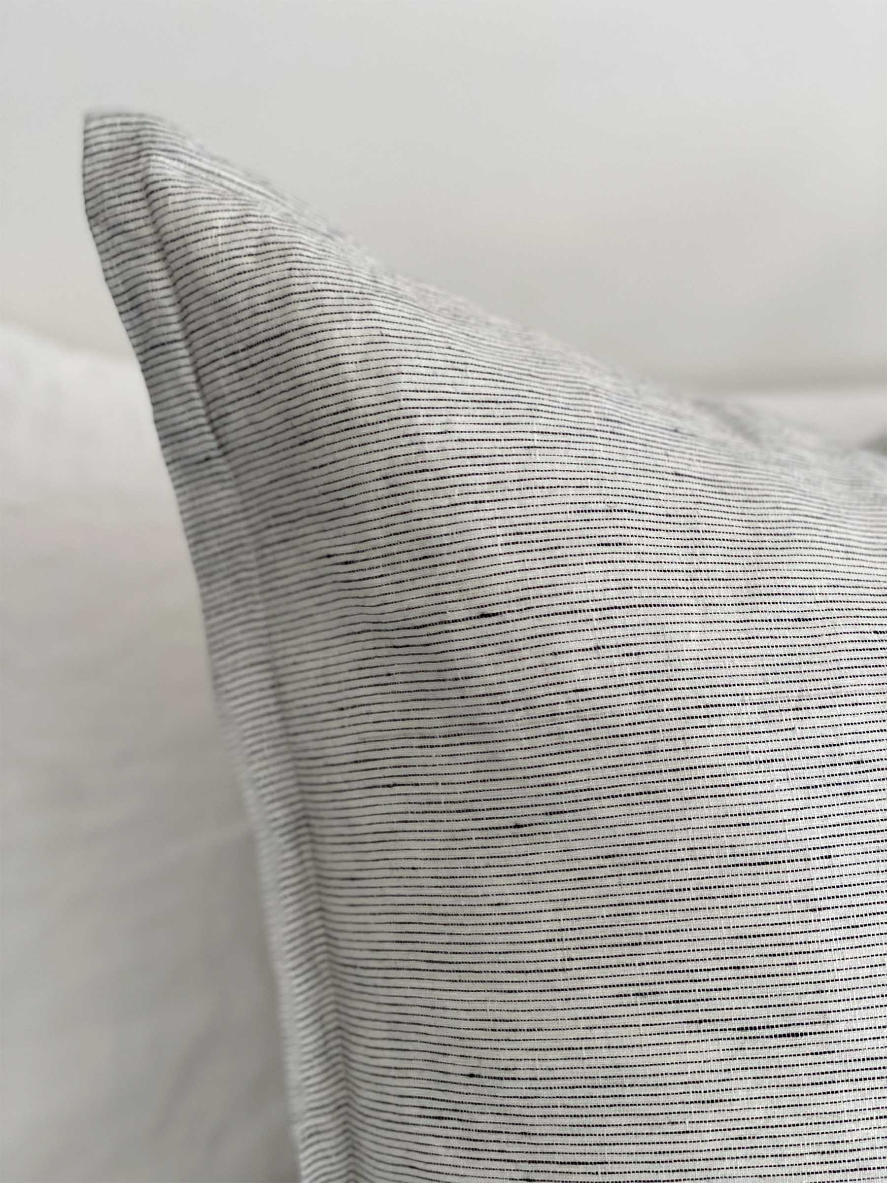 Hudson Linen Cushion Pinstripe